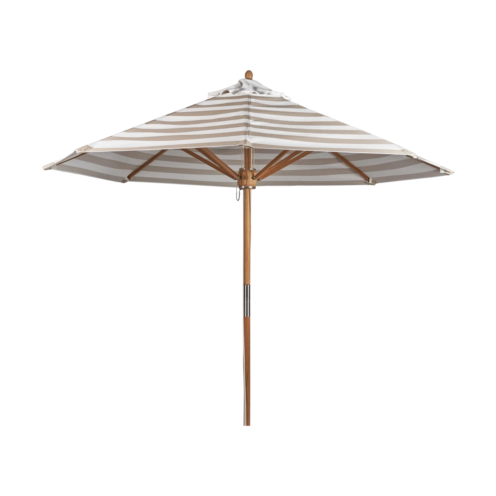 1898 Sombrilla Hisshult Ø270 cm Beige stripe-teak