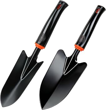 2 Pala Jardinería Metal Ancha Estrecha Excavar Plantar