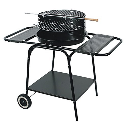 4U-Onlinehandel 4U de Comercio en línea Barbacoa ø46,5 X 84 CM Barbacoa redonda (Carbón vegetal Barbacoa Barbacoa Parrilla de Carbón Barbacoa de jardín