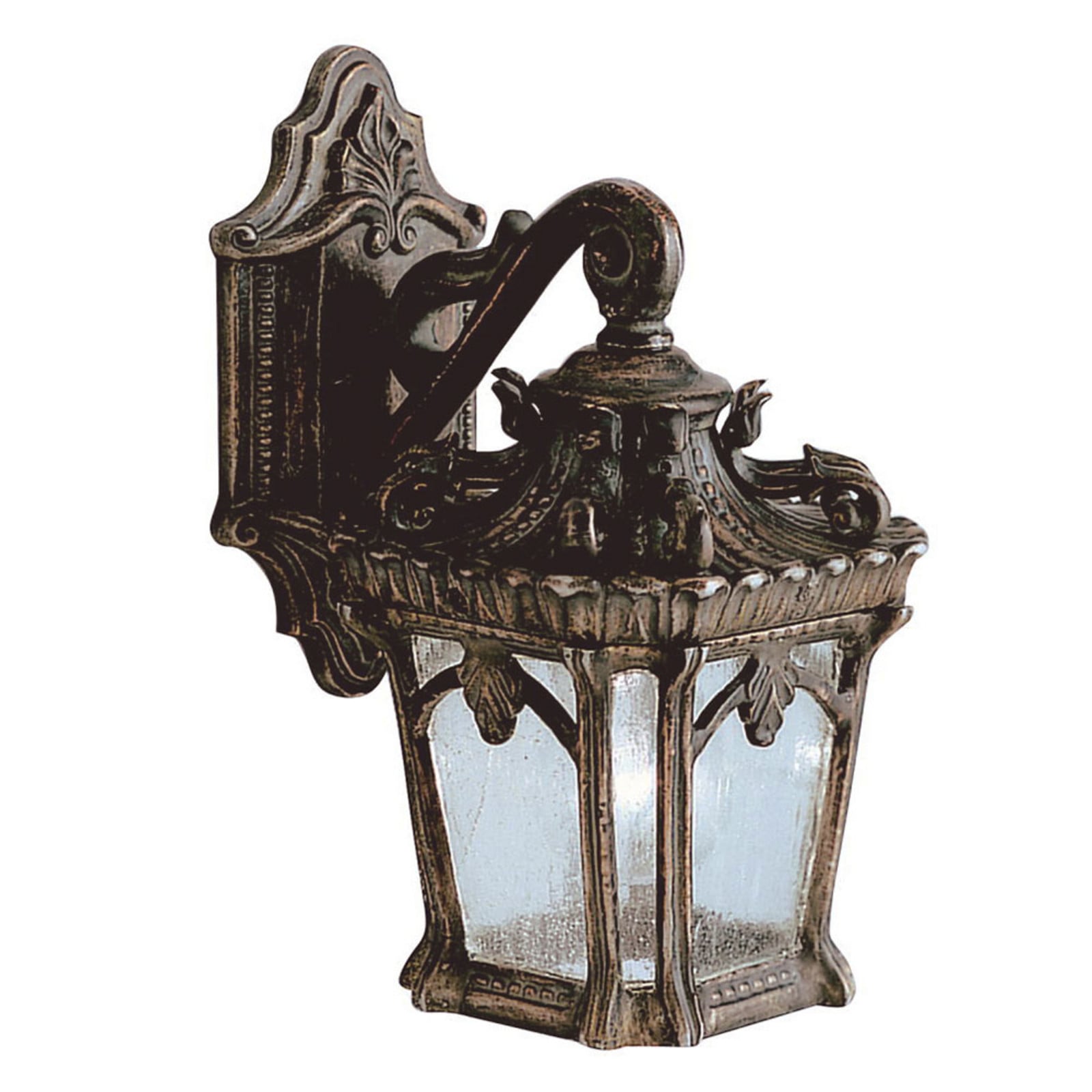 Aplique de exterior Tournai, bronce, IP44, aluminio - Elstead - Metal - Farol