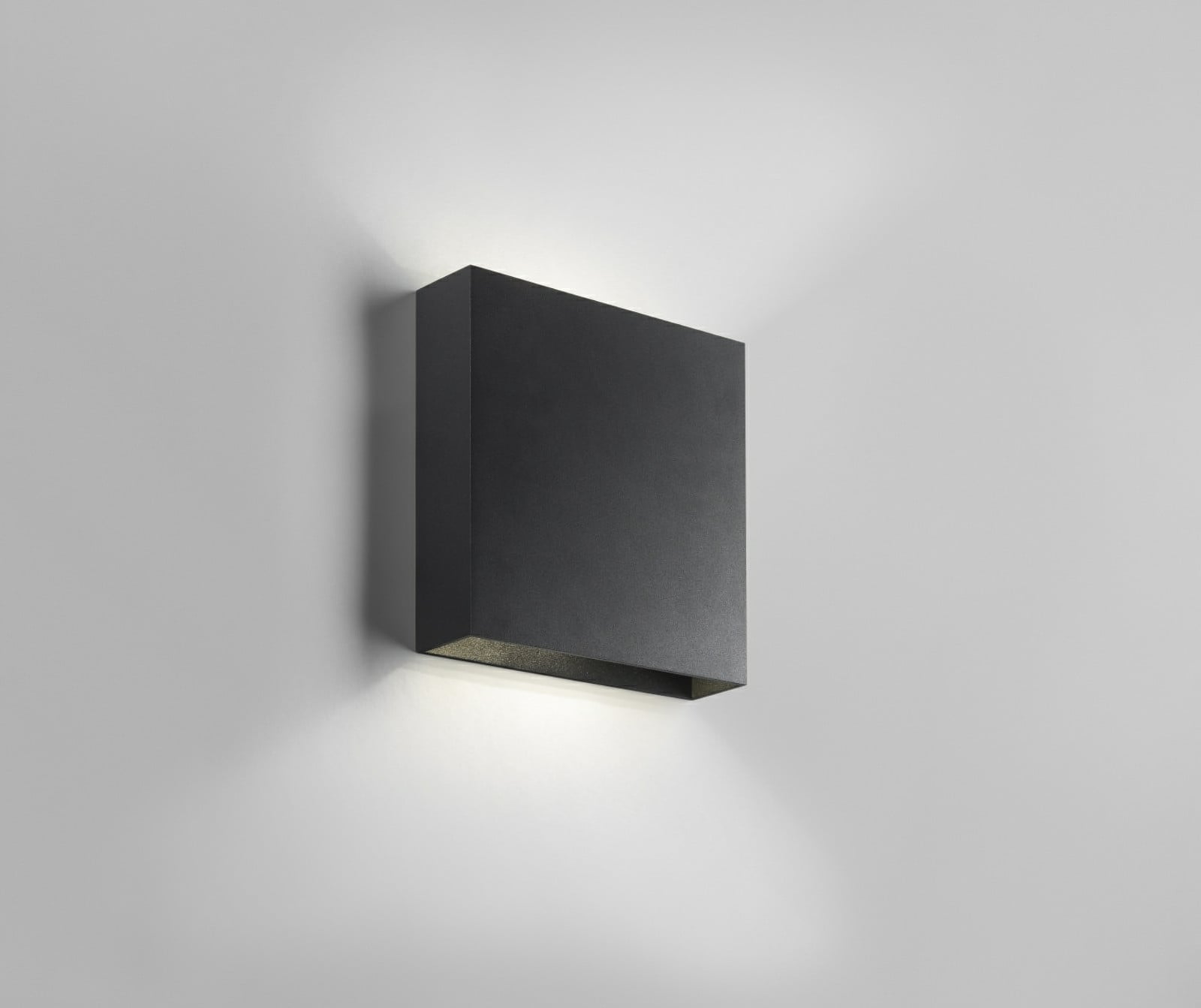 Aplique de pared LED Compact W3, negro, arriba/abajo - LIGHT-POINT - Sala de estar / salón - Aluminio