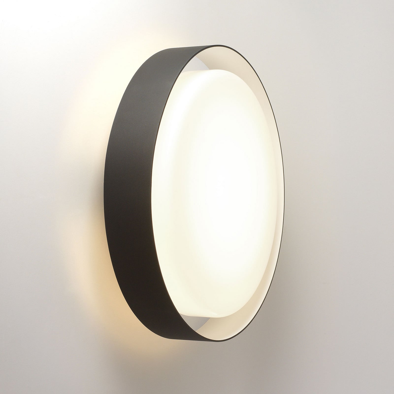 Aplique de pared/plafón Plaff-On, Ø50, IP54, negro - MARSET Plaff-on! - Diseño - Metal - Redonda