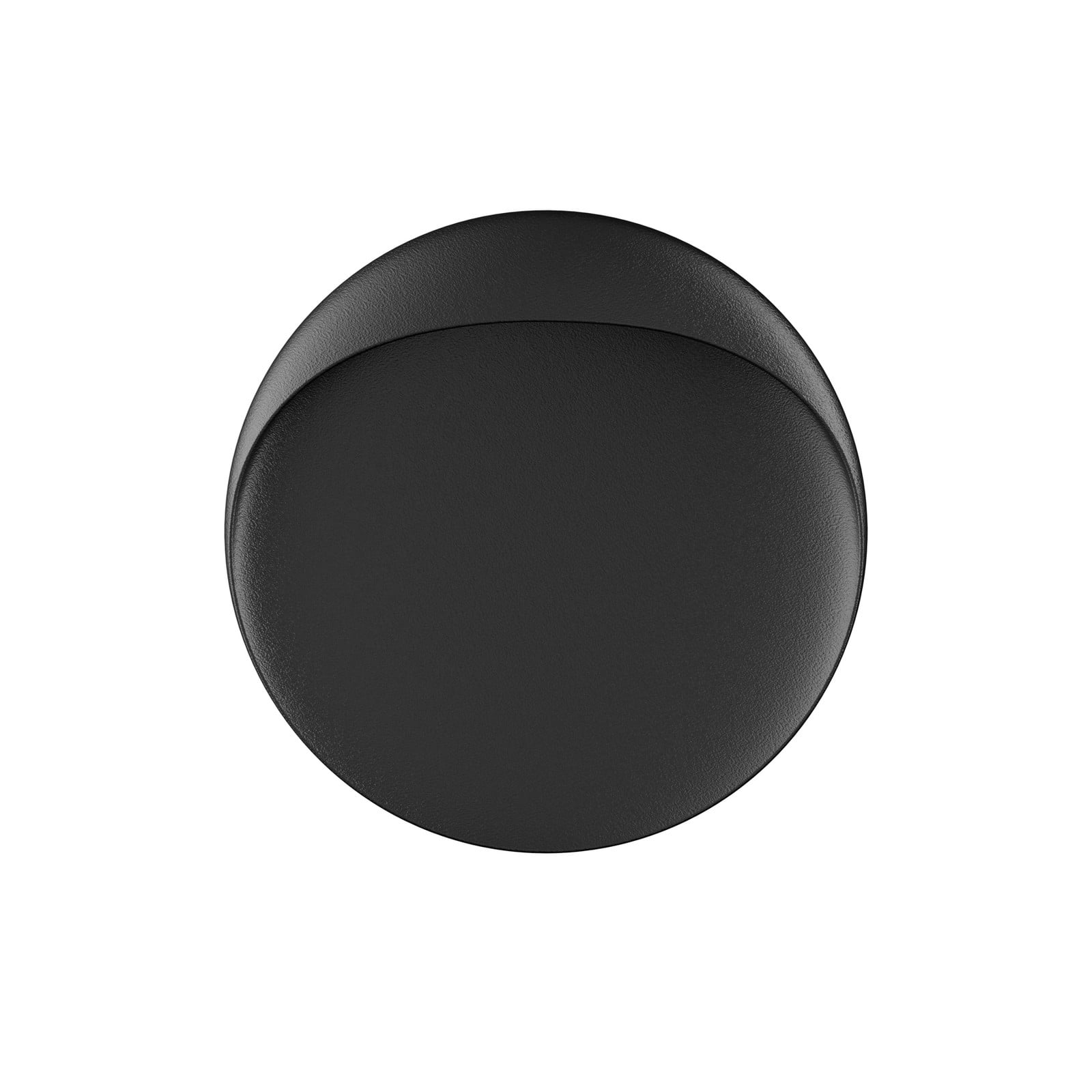 Aplique Flindt, Ø 20 cm, 2700 K, negro - Louis Poulsen - Sala de estar / salón - Diseño - Aluminio - Redonda