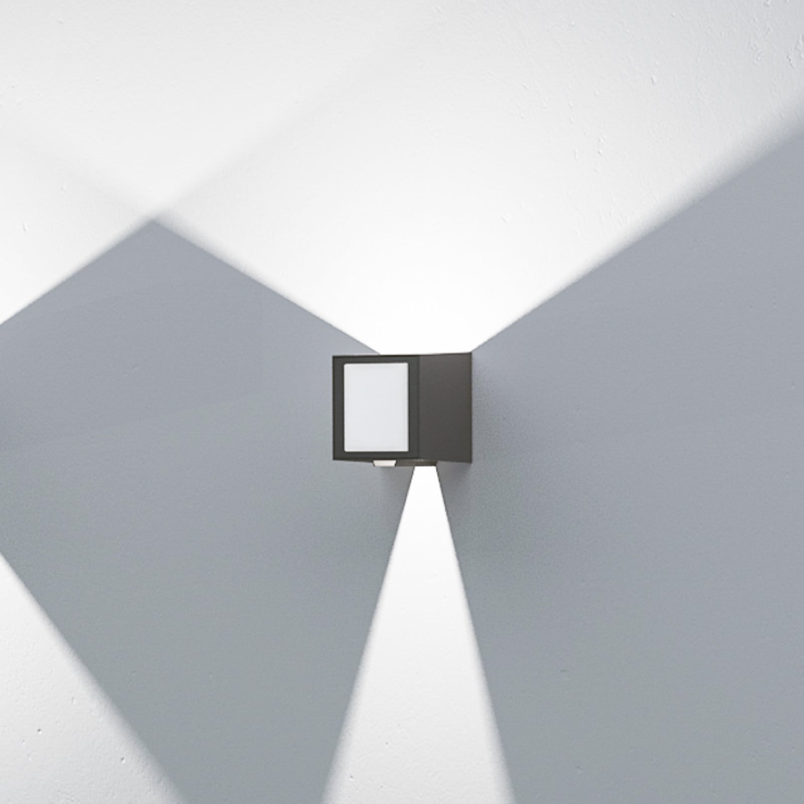 Aplique LED de 9 W para exterior, color negro - LOOM DESIGN Una - Moderno - Metal - Angular