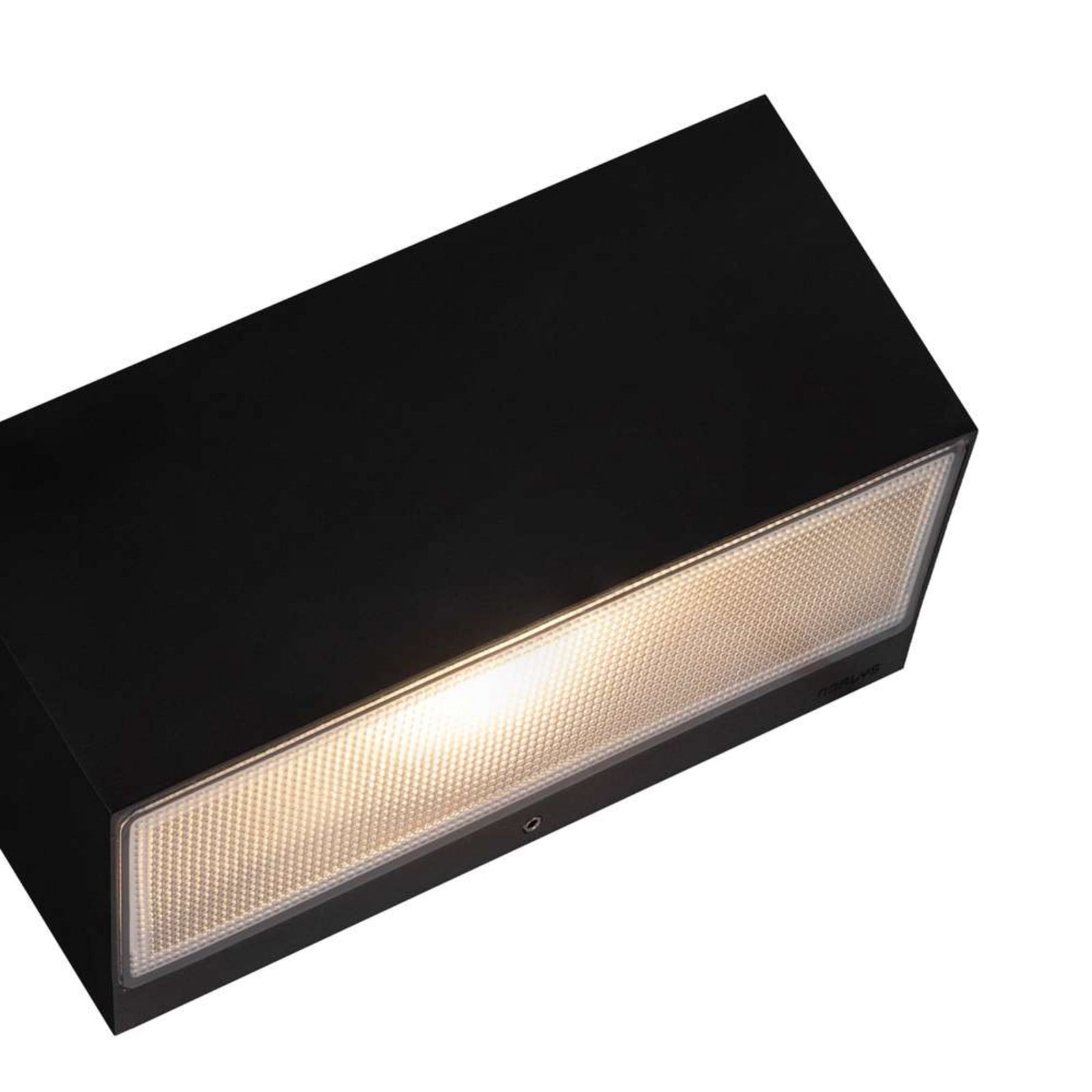 Aplique LED para exterior grande Asker, 13,7 W, negra - Norlys - Terraza - Aluminio