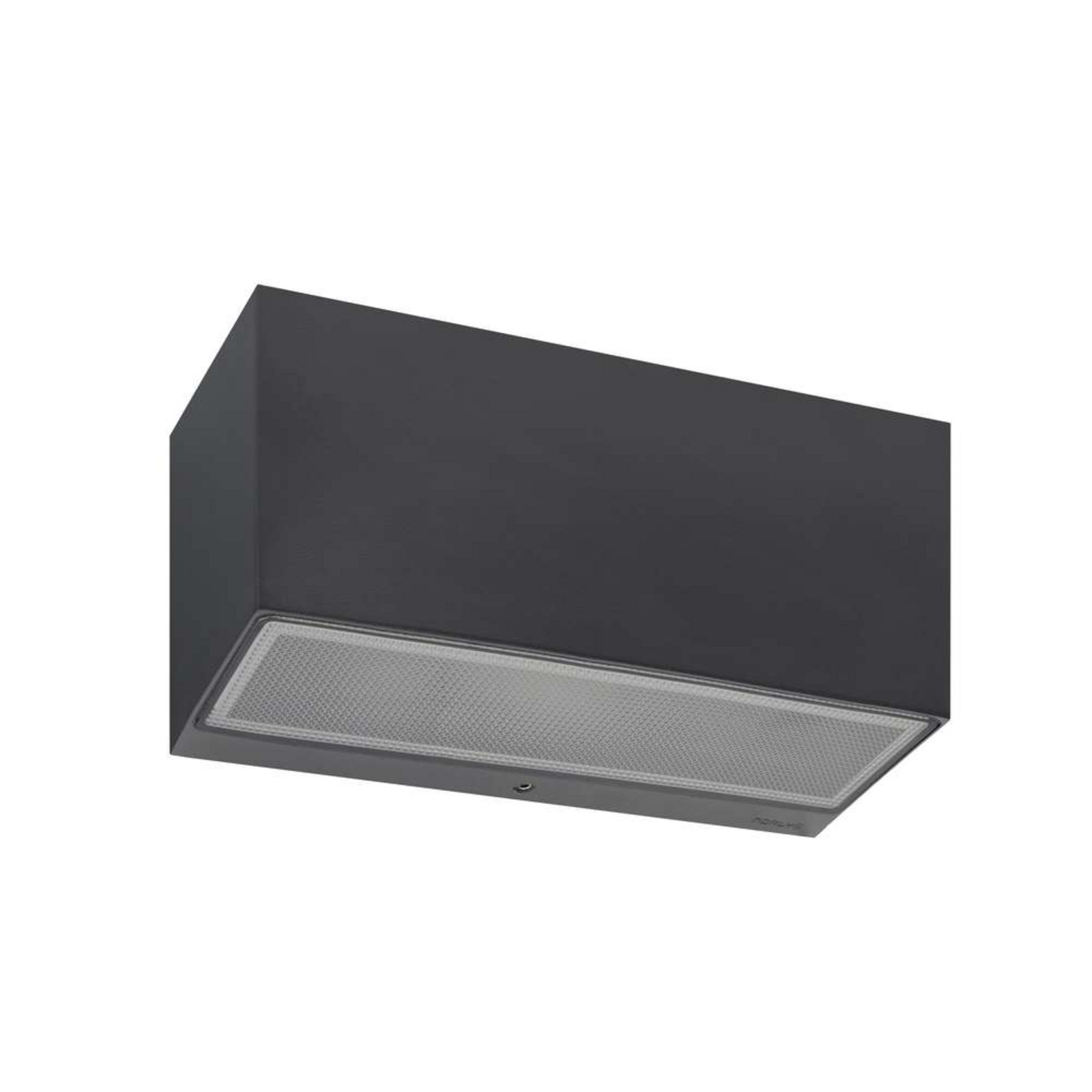 Asker Down Aplique Exterior Bidireccional L22,5 Grafito - Norlys - Terraza - Aluminio