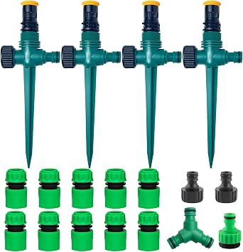 Aspersores de Riego Cesped,Aspersor Jardin,Aspersor Jardin Multifunción