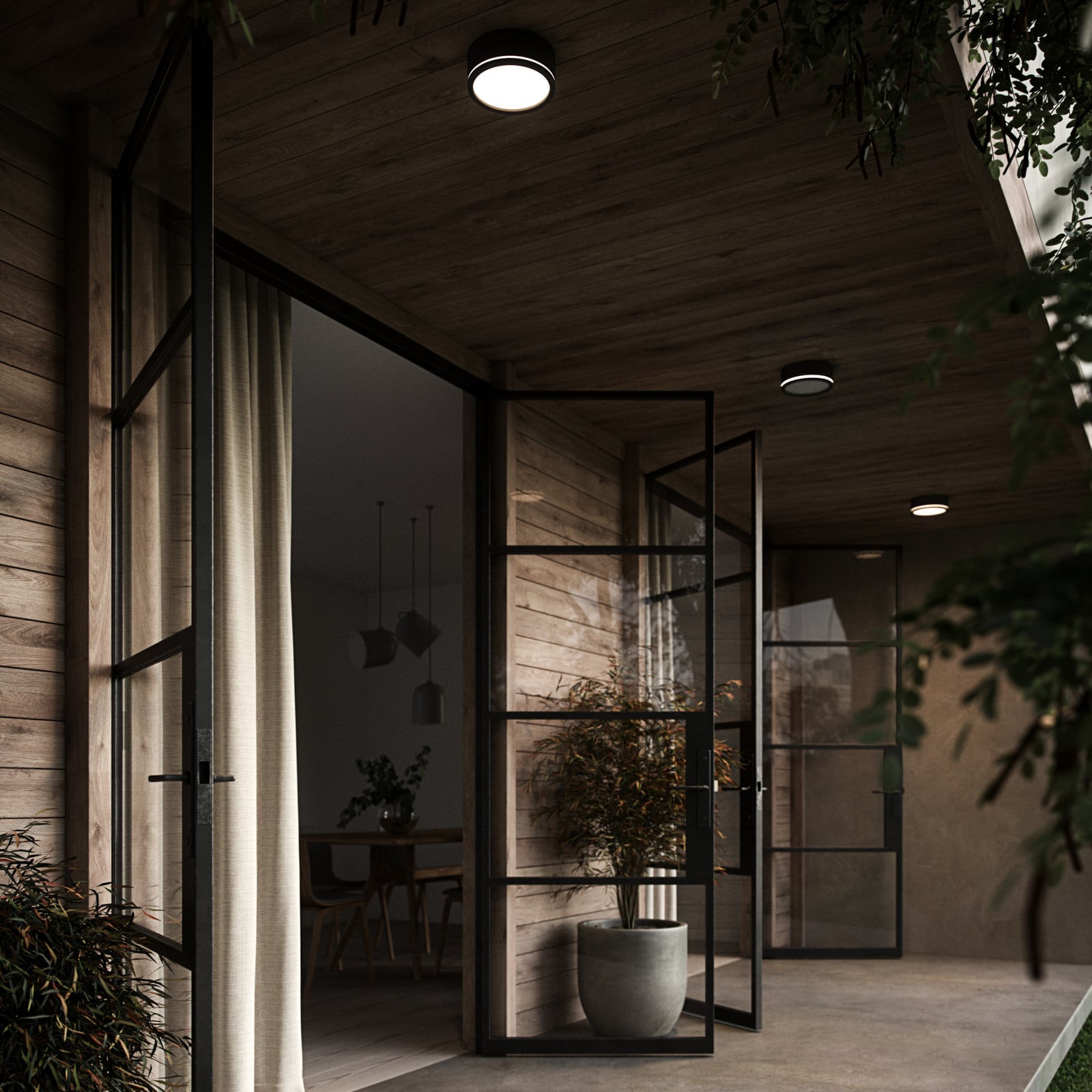 Ava Smart LED Lámpara de Techo Black - Nordlux - Cuarto de baño - Metal