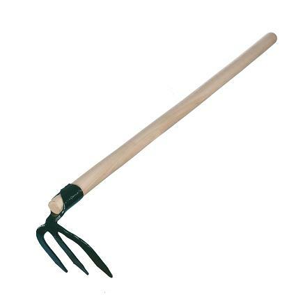 Azada Greenmill, modelo motyka do ziemniaków 3-z oprawiona, herramienta para jardinería, ideal para sembrado de patatas, diseño robusto, alta durabilidad, color verde.