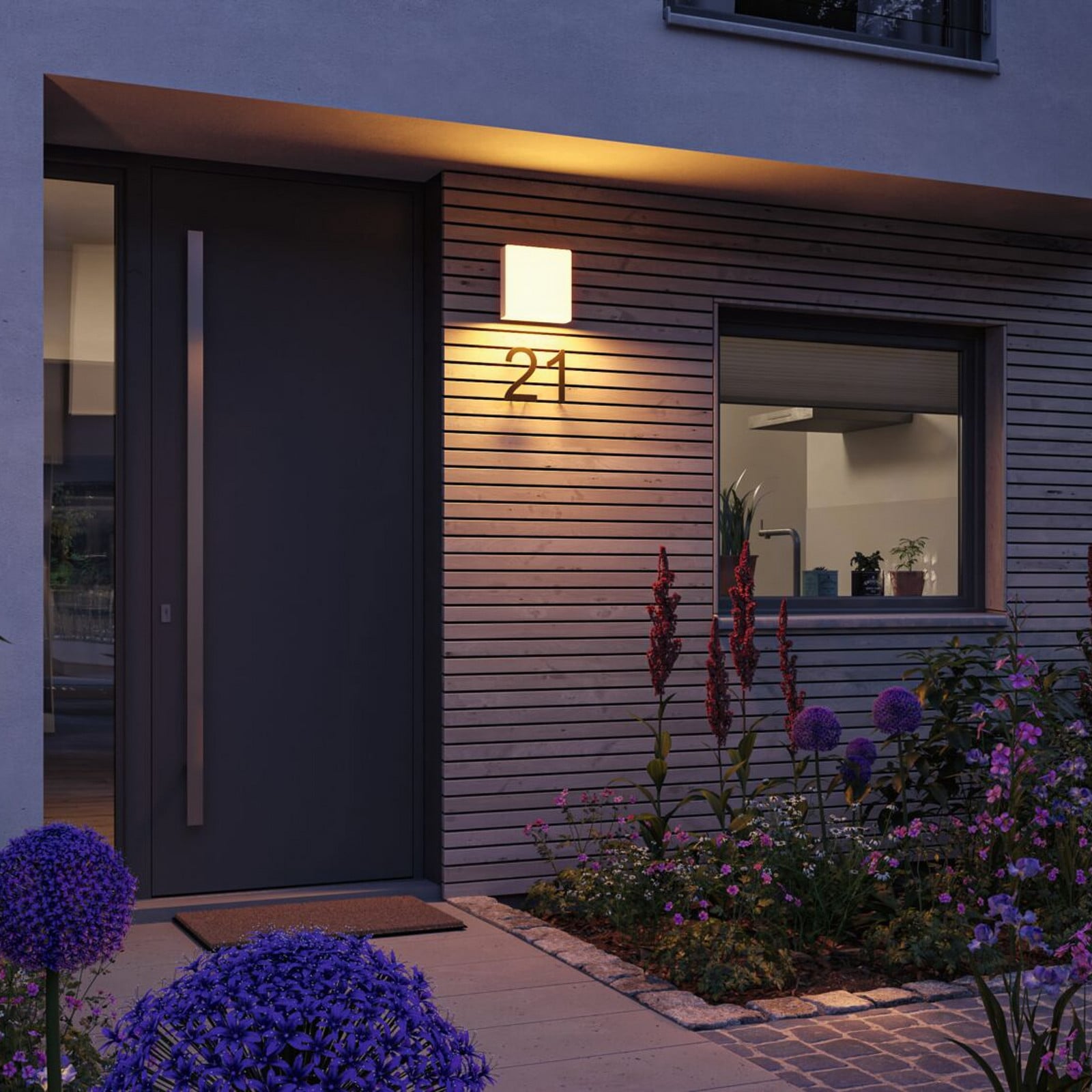 Azalena Aplique Exterior Zigbee SWR Blanco - Paulmann - Aluminio - Angular