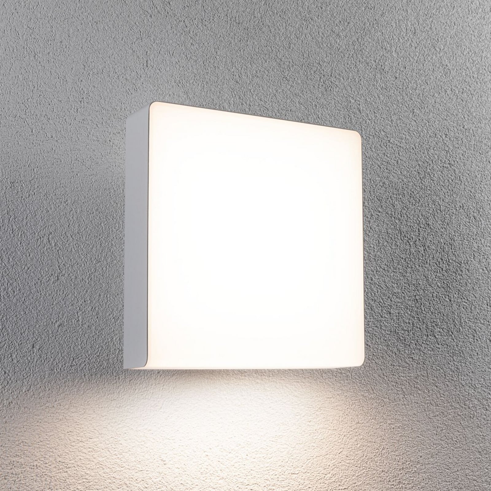 Azalena aplique LED para exterior con sensor blanco - Paulmann - Aluminio - Angular