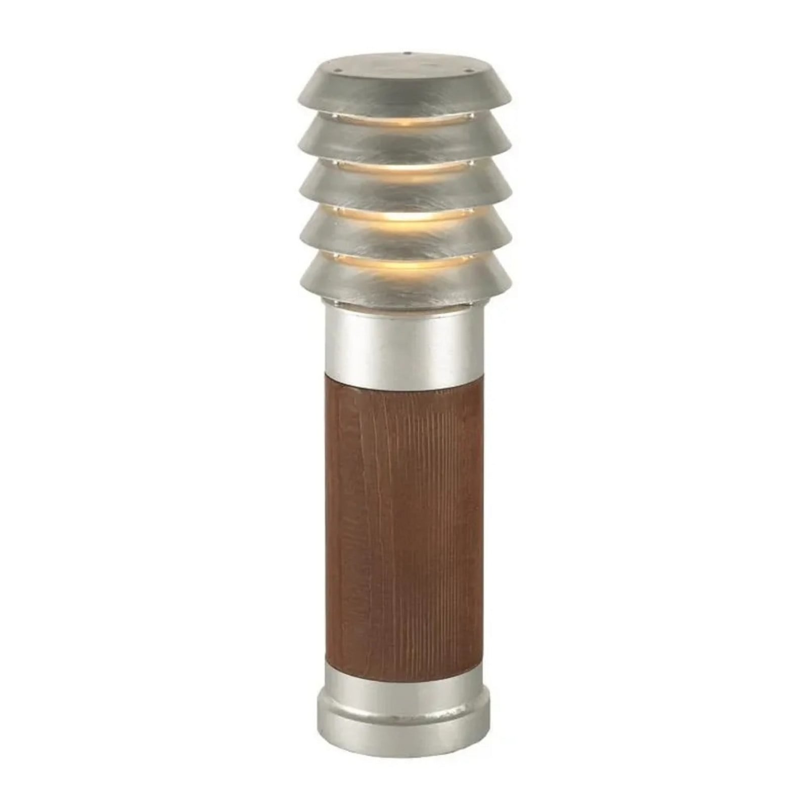 Baliza Grande Exterior Chica Madera/Galvanizado - Norlys - Terraza - Metal