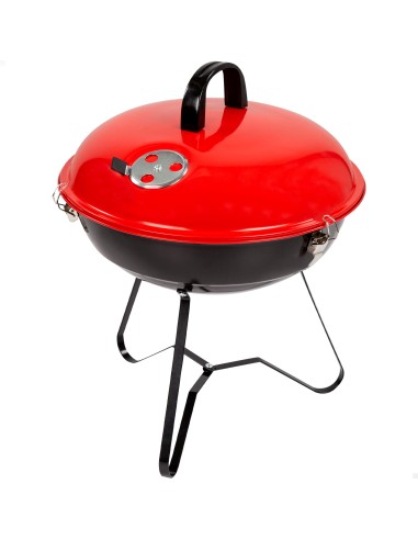 Barbacoa carbón con tapa