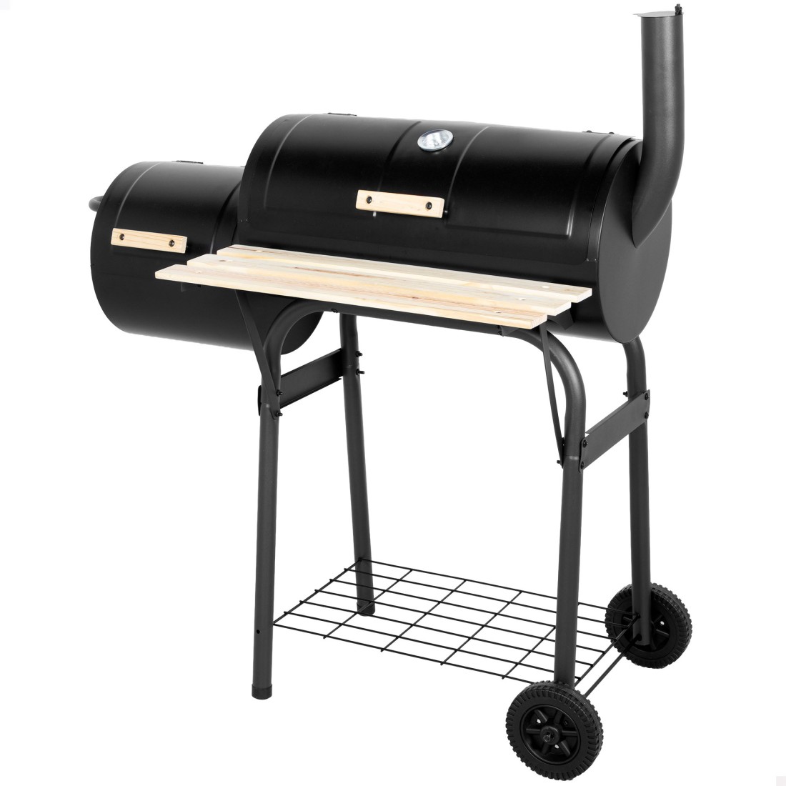 Barbacoa carbón portátil y ahumador