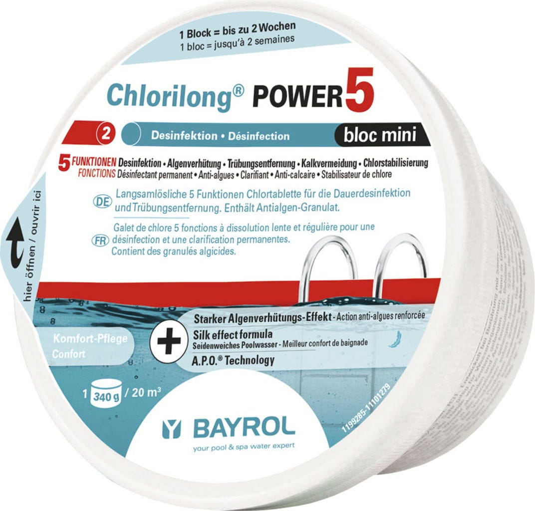 BAYROL Chlorilong® POWER5 Bloc mini - 0,34 kg