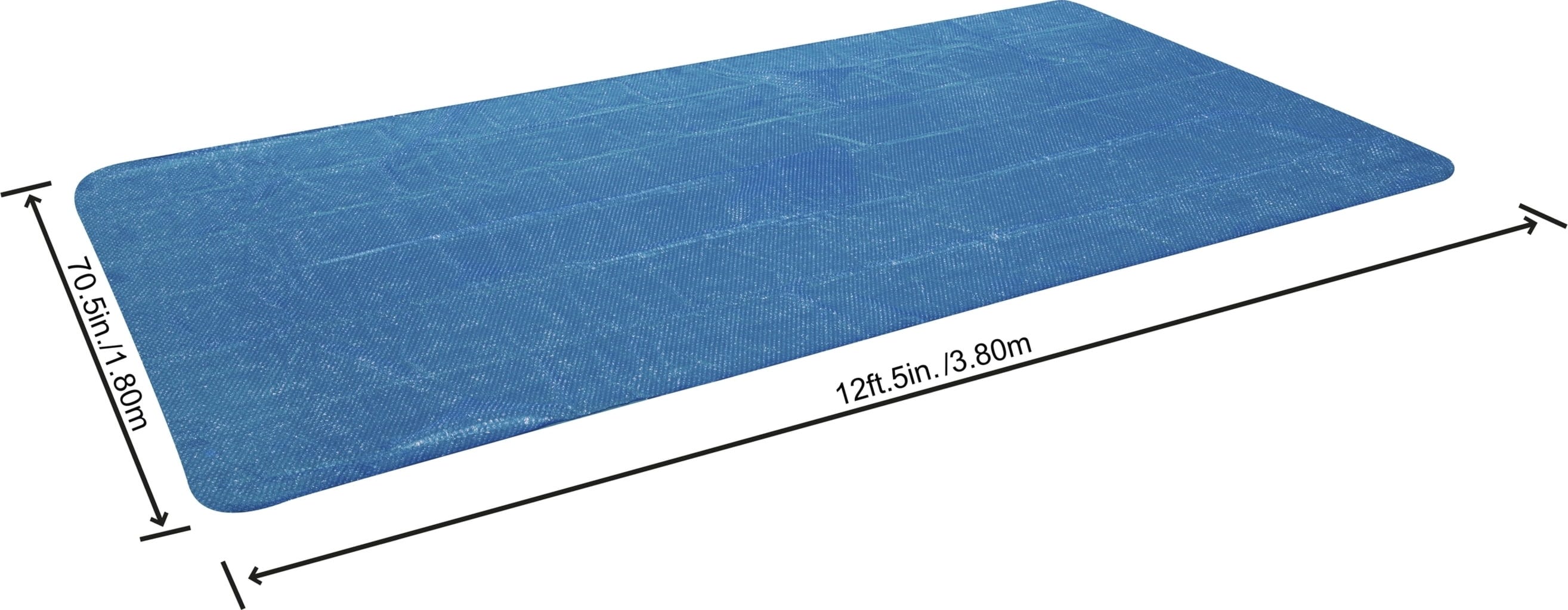 Bestway PE-Solarabdeckplane 380 x 180 cm, blau, eckig - 1 Stk
