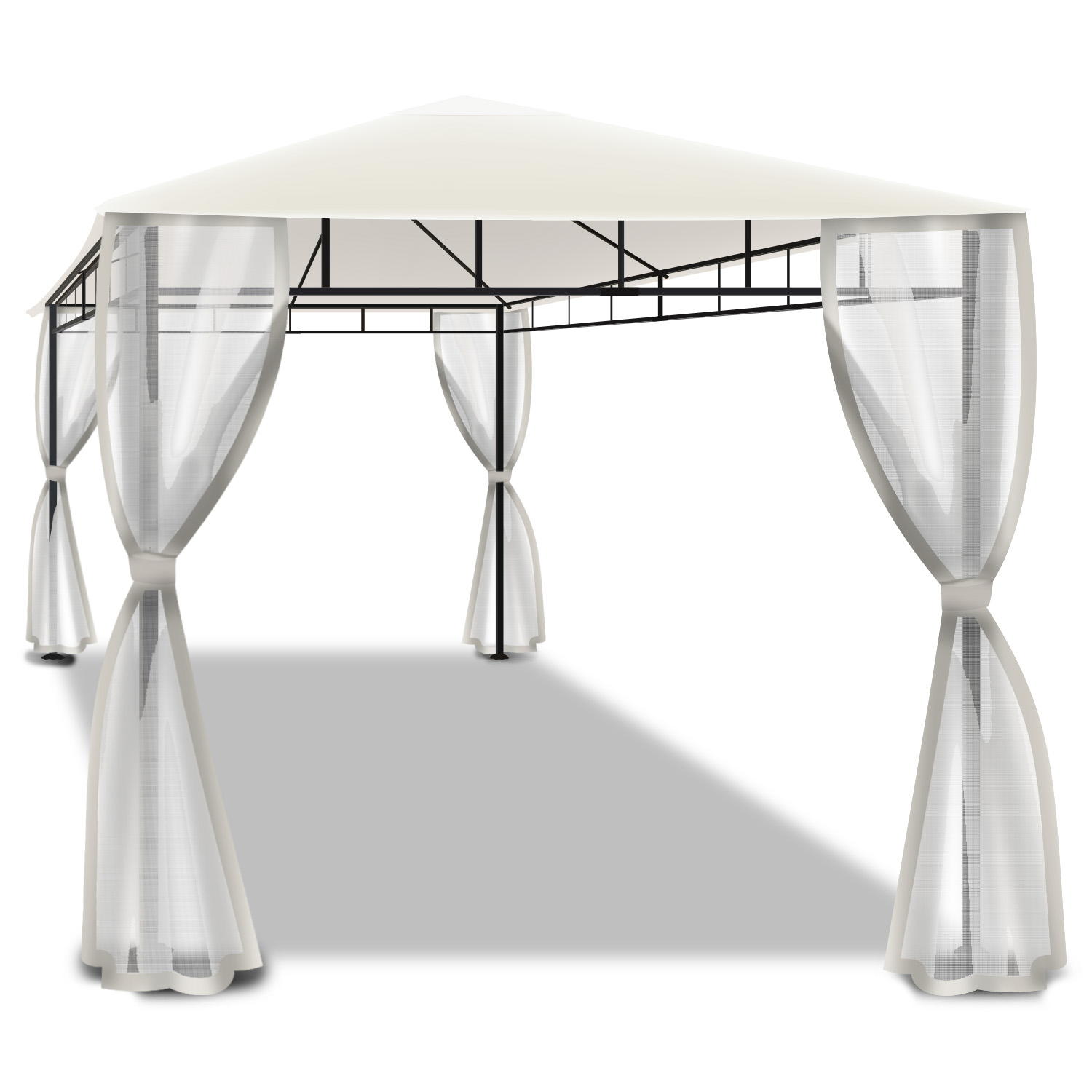 Beusi - Cenador de jardin 3x2 m - mosquiteras