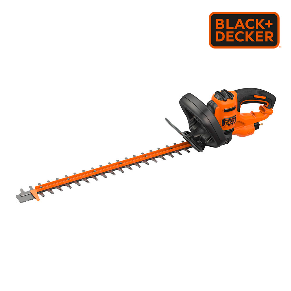 Black+Decker BEHTS401-QS - Cortasetos (500 W), Negro/ Naranja, 55 cm/ 22 mm