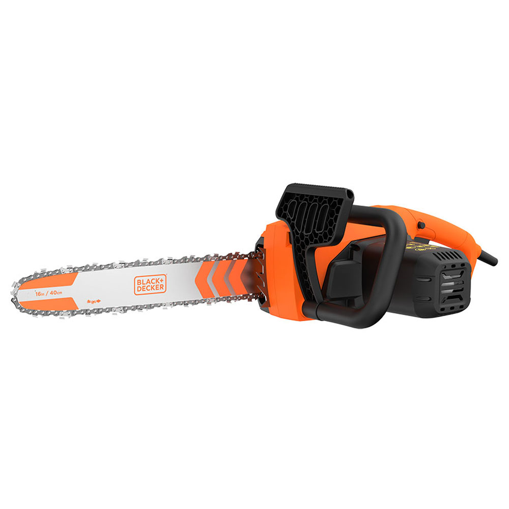 BLACK+DECKER BECS2040-QS - Motosierra 2000W, 40 cm Longitud de la espada, Freno y Lubricación Automática de la Cadena, Gran Depósito