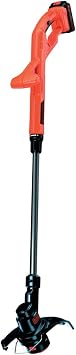 BLACK+DECKER Cortabordes y desbrozadora 18V, ancho de corte 25 cm, batería 2Ah, cabezal pivotante 180°, tubo telescópico, 2 mangos ajustables, incluye carrete Reflex 1.6 mm, ST182320-QW