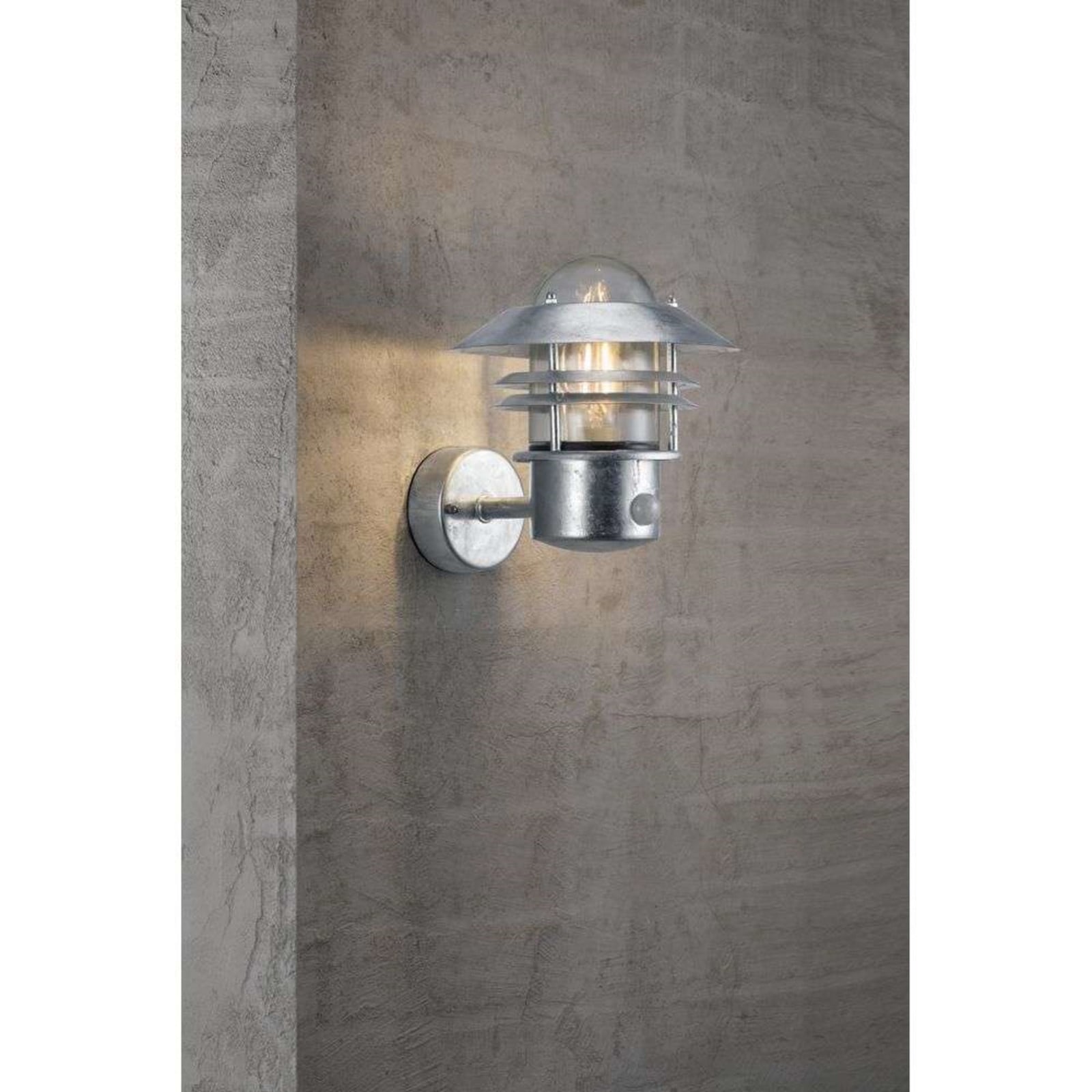 Blokhus Up Aplique de Pared w/Sensor Galvanised - Nordlux - Metal