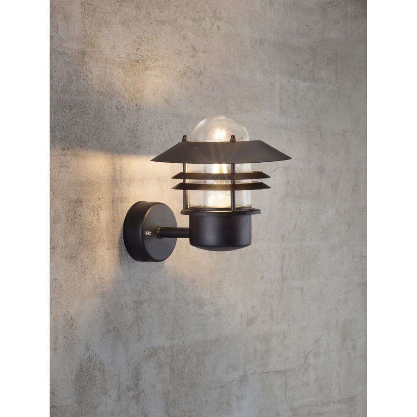 Blokhus Up Lámpara de pared negra - Nordlux - Metal