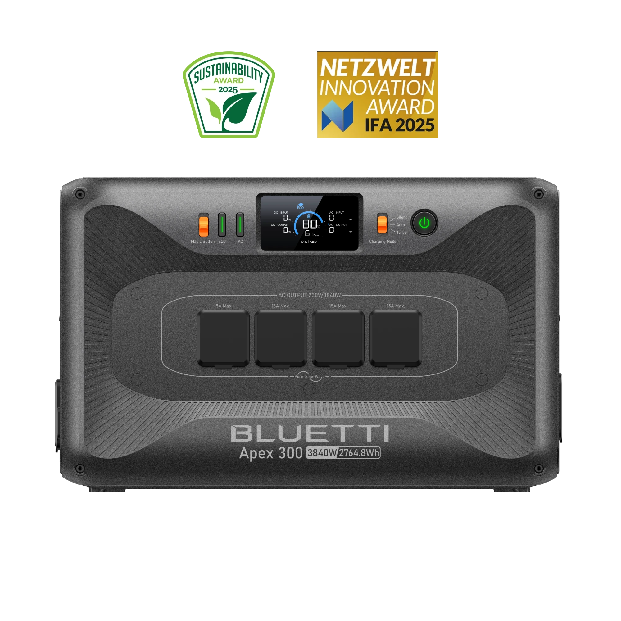BLUETTI Apex 300 Estación de Energía Versátil | 3.840 W 2.764,8 Wh Apex 300