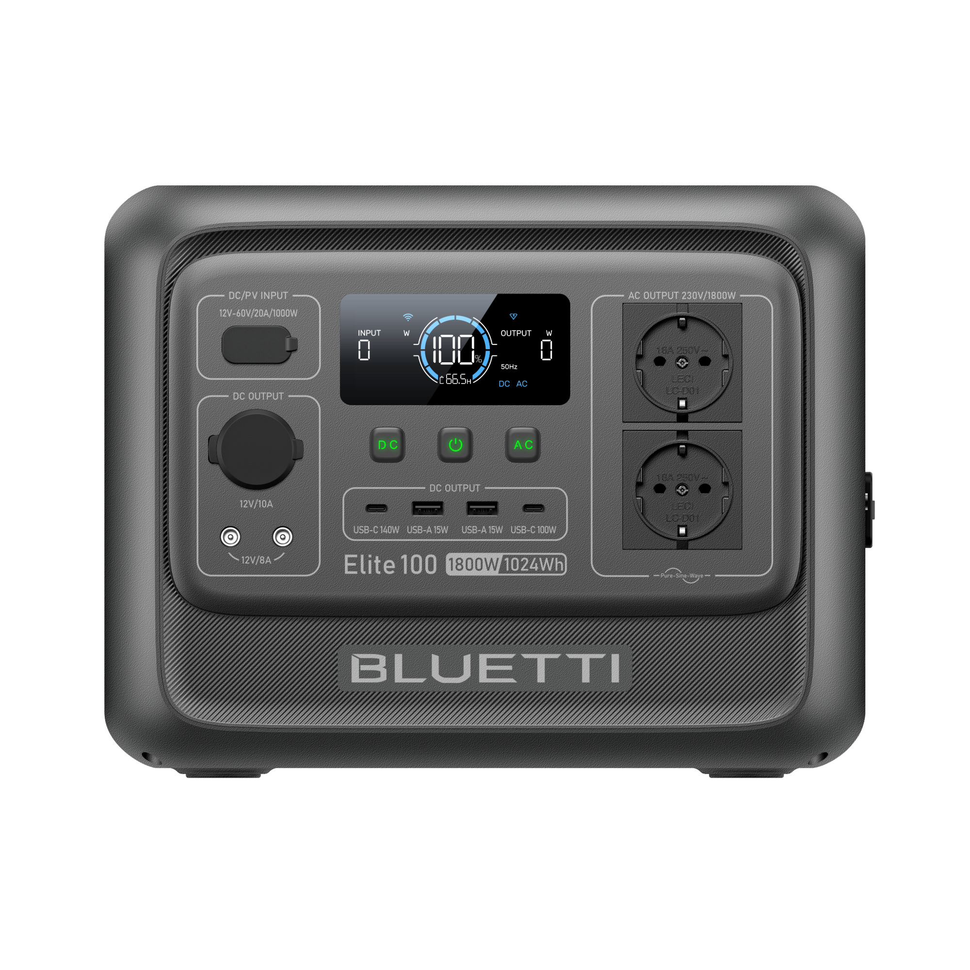 BLUETTI Elite 100 V2 Estación de energía portátil| 1.800W 1.024Wh Elite 100 V2 | 1.800 W 1.024 Wh Estación de energía