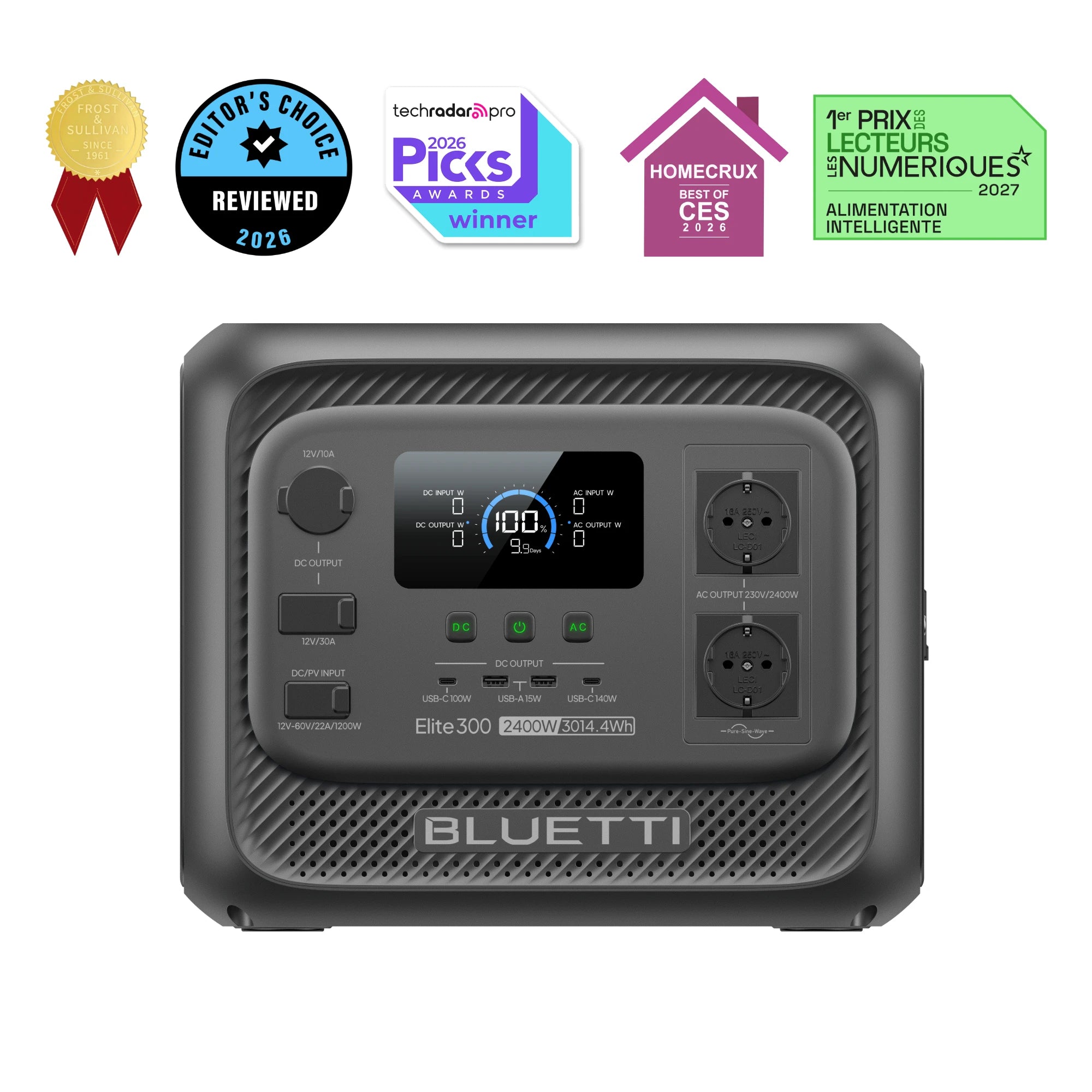 BLUETTI Elite 300 Estación de Energía Portátil | 2.400 W, 3.014,4 Wh Elite 300 | 2.400 W, 3.014,4 Wh Estación de energía portátil