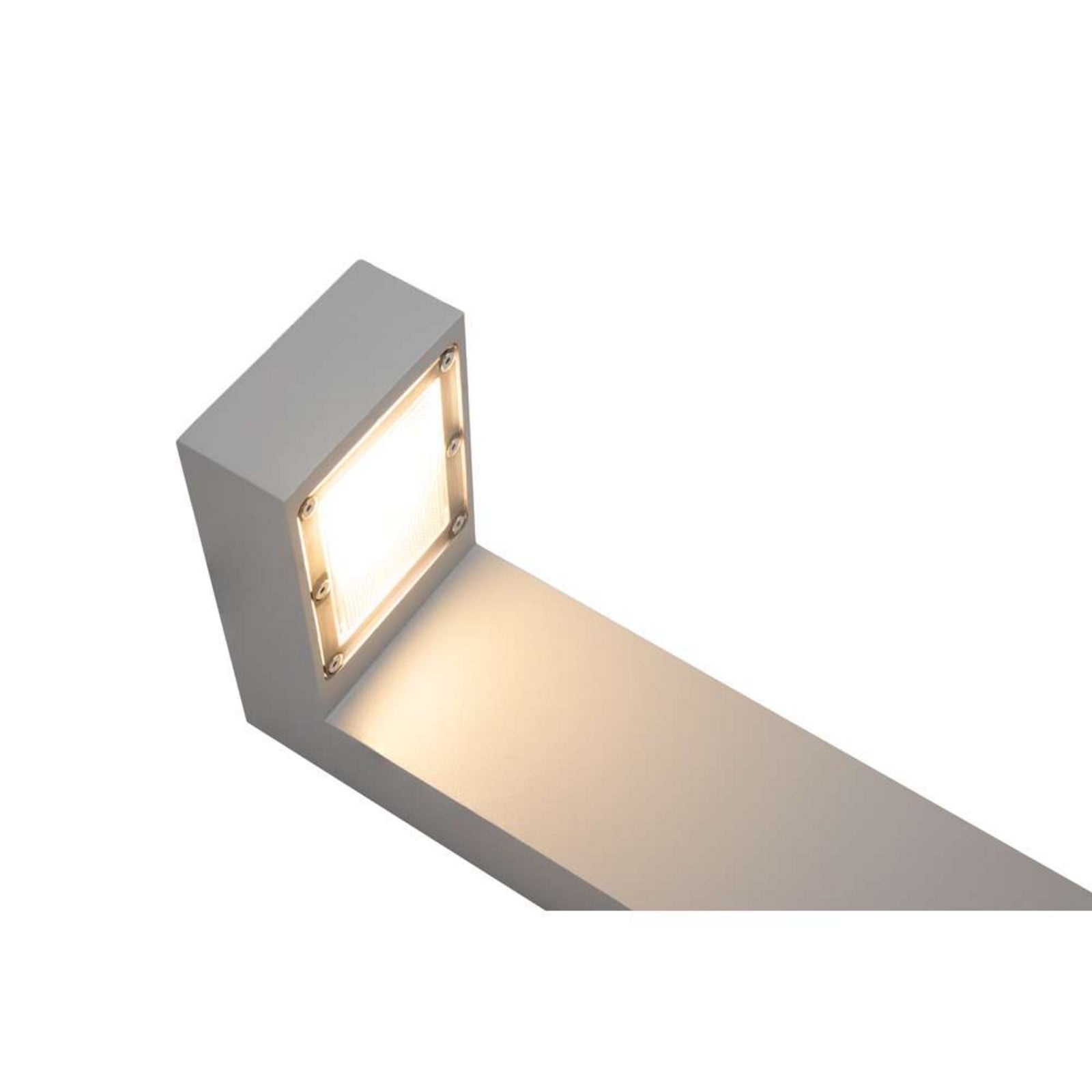 Bolardo luminoso LED asimétrico Asker, 55 cm, aluminio - Norlys - Terraza