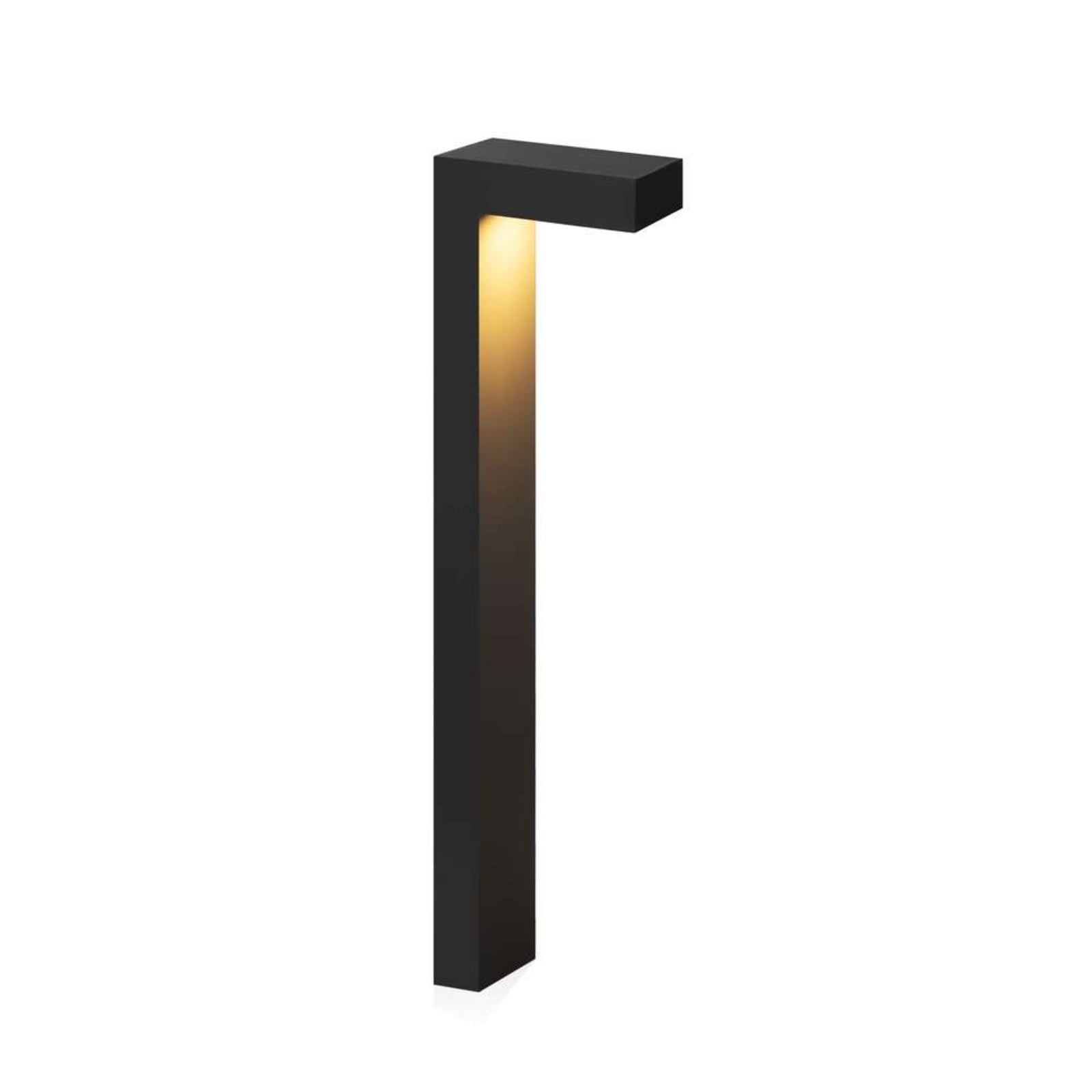 Bolardo luminoso LED asimétrico Asker, 55 cm, negro - Norlys - Terraza - Aluminio