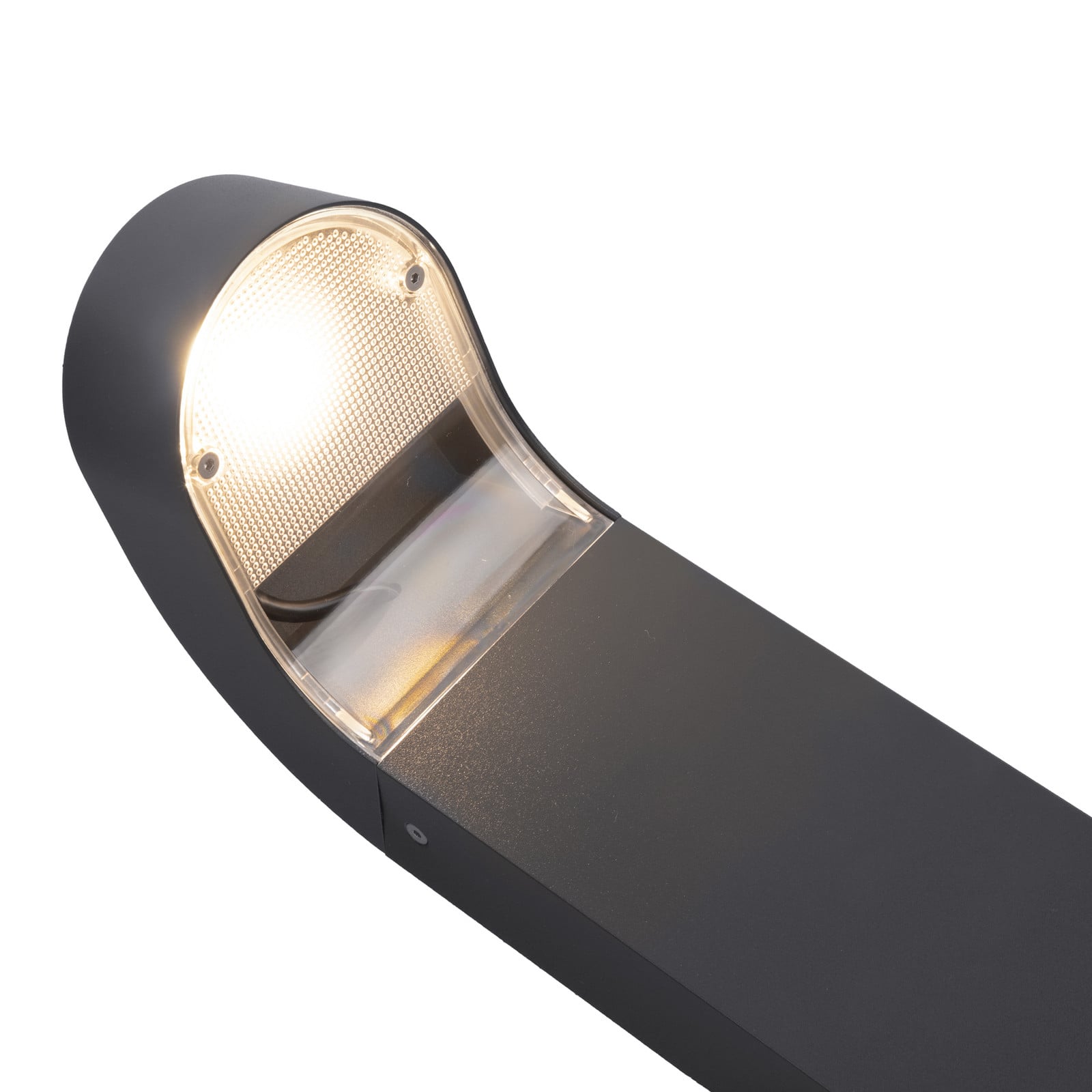 Bolardo luminoso LED Molde, 80 cm, soporte para suelo de hormigón, color Norlys - Aluminio