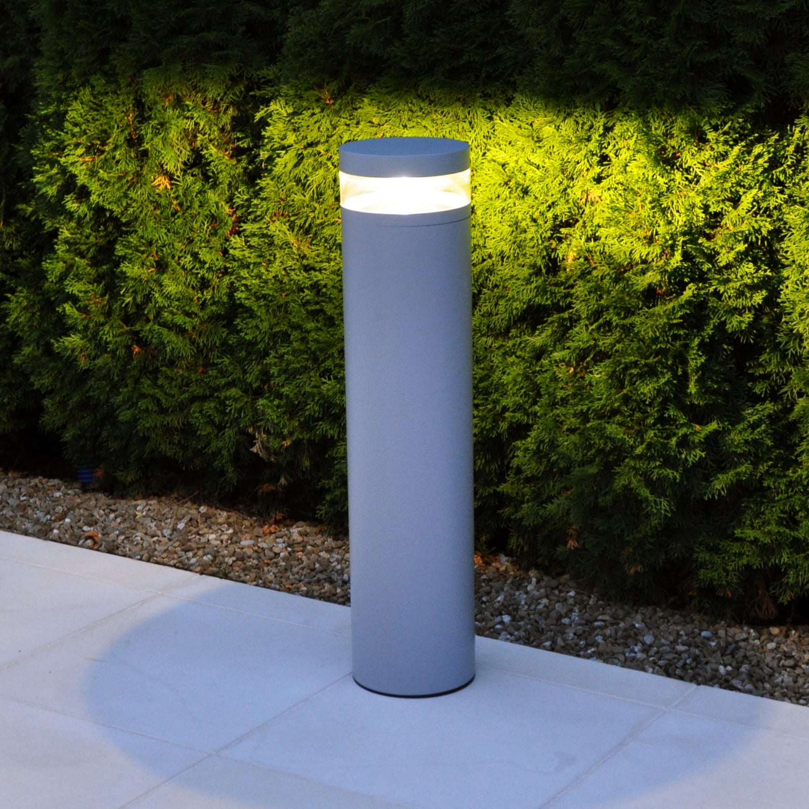 Bolardo luminoso LED Stavanger, aluminio, 95 cm, anclaje al suelo - Norlys