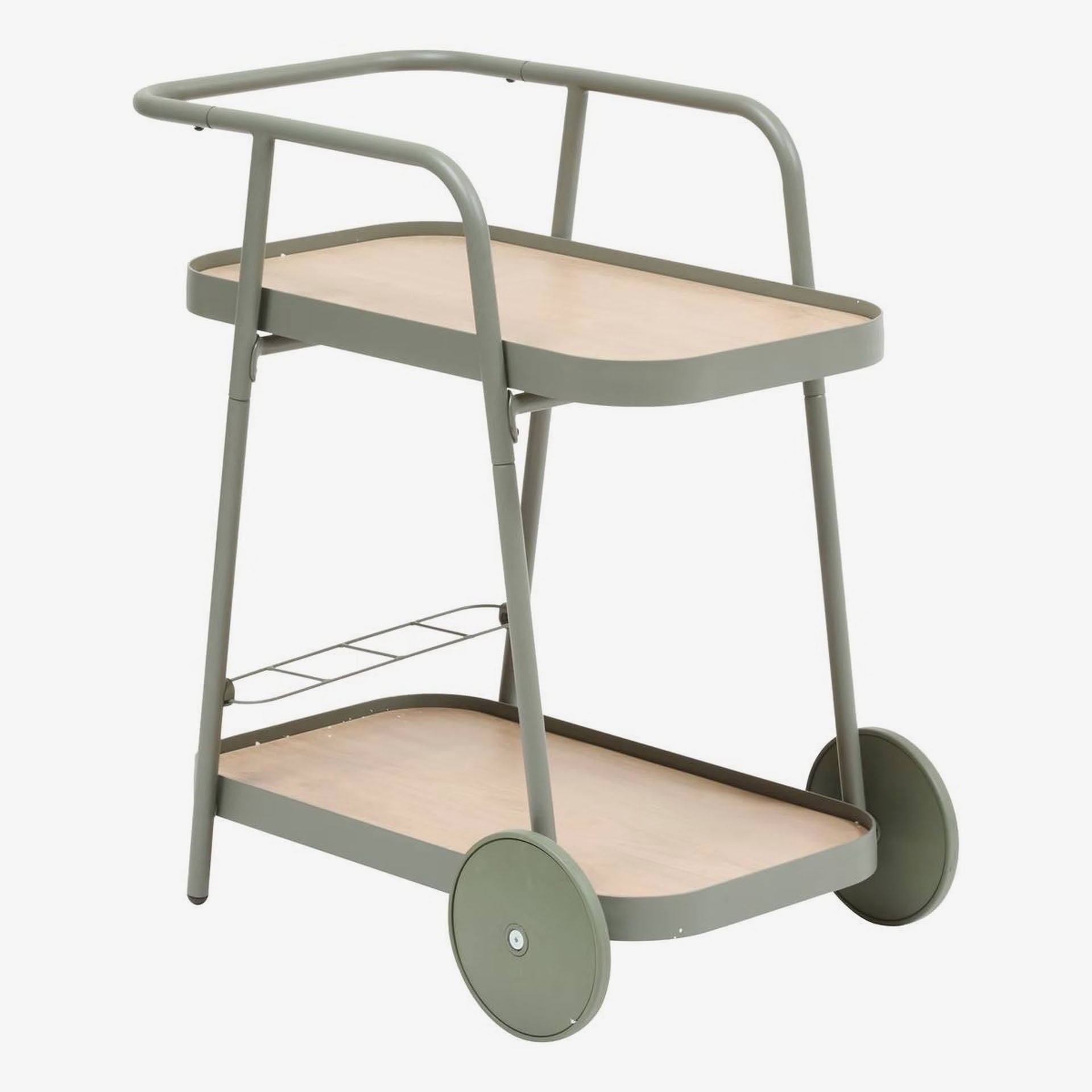 Camarera de jardín de aluminio verde 76x50x81cm