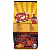 Carbón Expresgrill 2,0kg, Ideal para Parrilladas, Rápido y Eficiente, Alta Calidad.