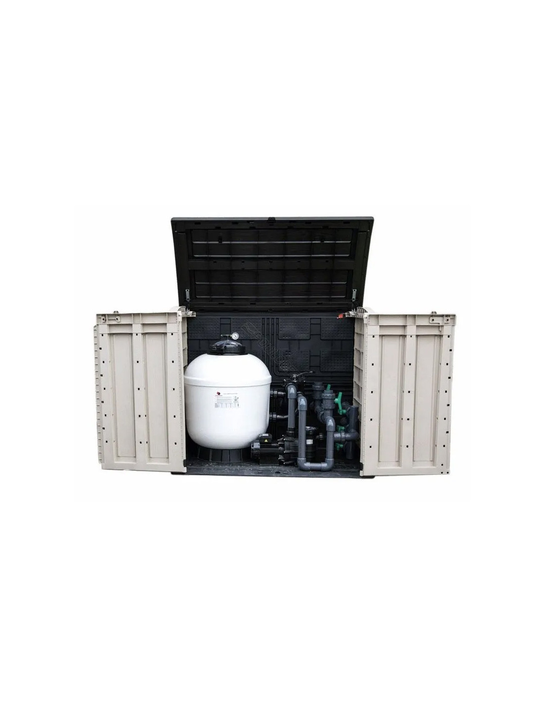 Caseta elevada equipada Superpool TT + Power Flo II