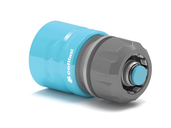 CELLFAST 50-620 Conector de manguera ABS, Policarbonato (PC) Azul, Gris 1 pieza(s)