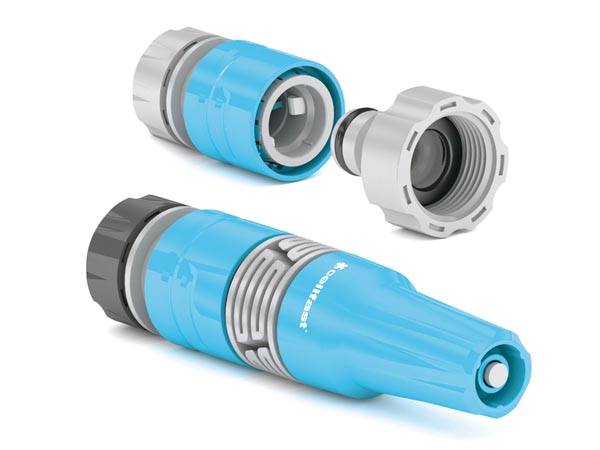 Cellfast Boquilla De Riego Set Aspersor De Césped para Césped Flores Plantas Conexión Rápida Conexión cellPRO 3/4"