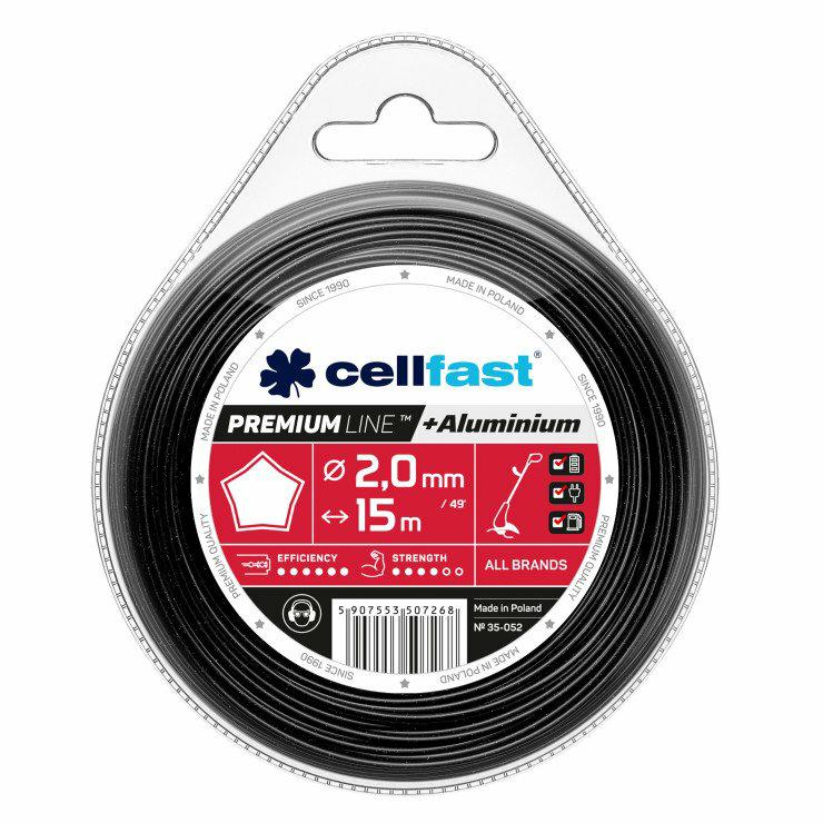 Cellfast Hilo Para Desbrozadoras Hilo Desbrozadora Premium Estrella 2,4 mm 90 m
