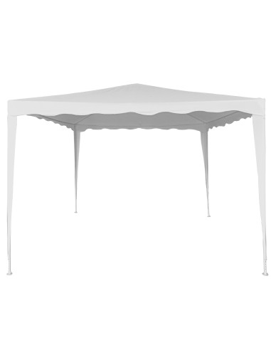 Cenador desmontable jardín 300x300x250 cm blanco