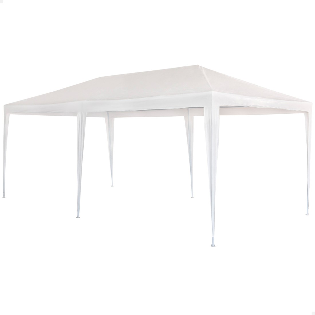 Cenador desmontable jardín extragrande 600x300x255 cm blanco