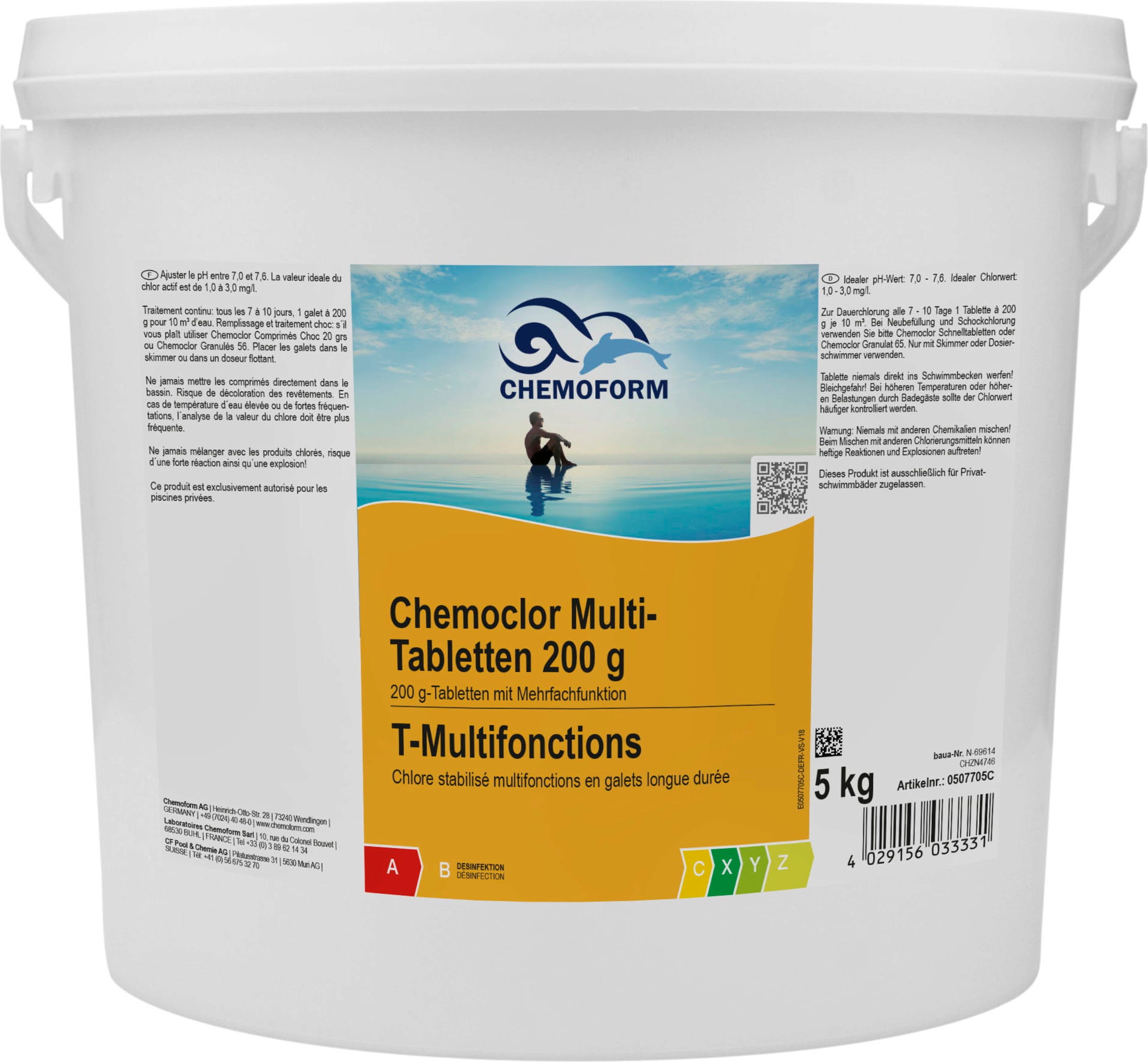 CF. Group Chlor-Multifunktionstabletten 200 g - 5 kg