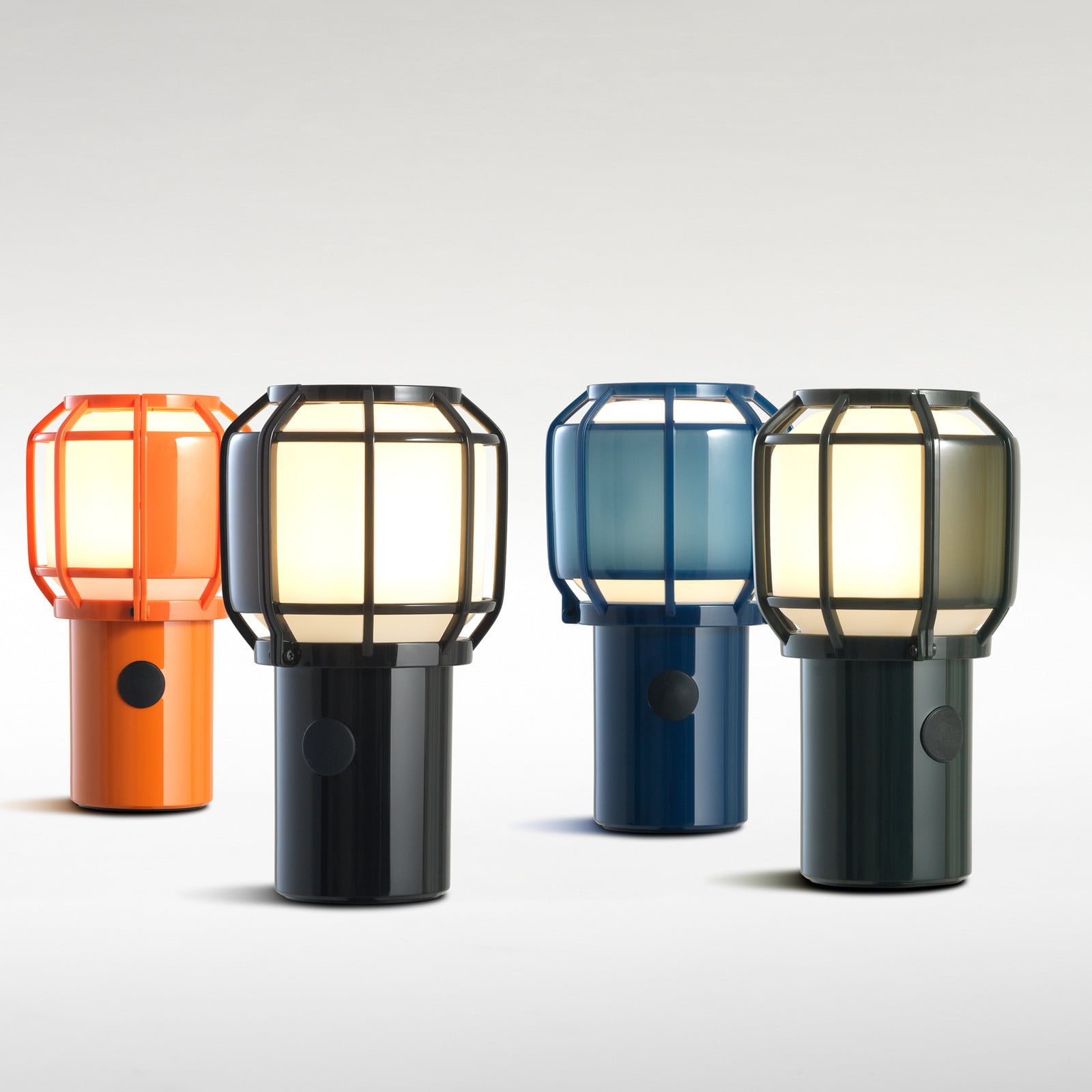 Chispa Lámpara de Sobremesa Portable Green - Marset - Diseño - Plástico - Con pantalla