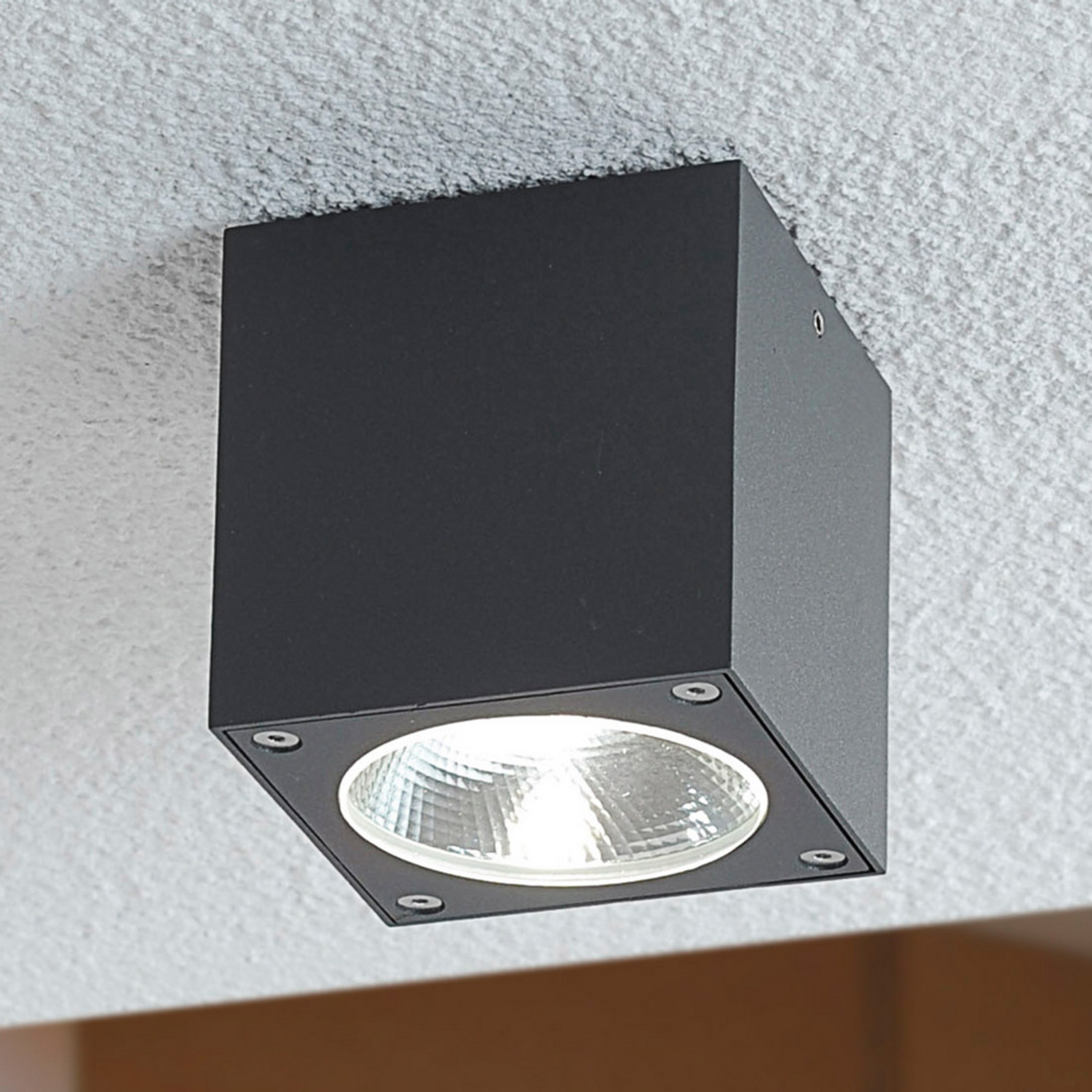 Cordy LED Exterior Empotrable Graphite - Lucande - Cuarto de baño - Moderno - Metal - Angular