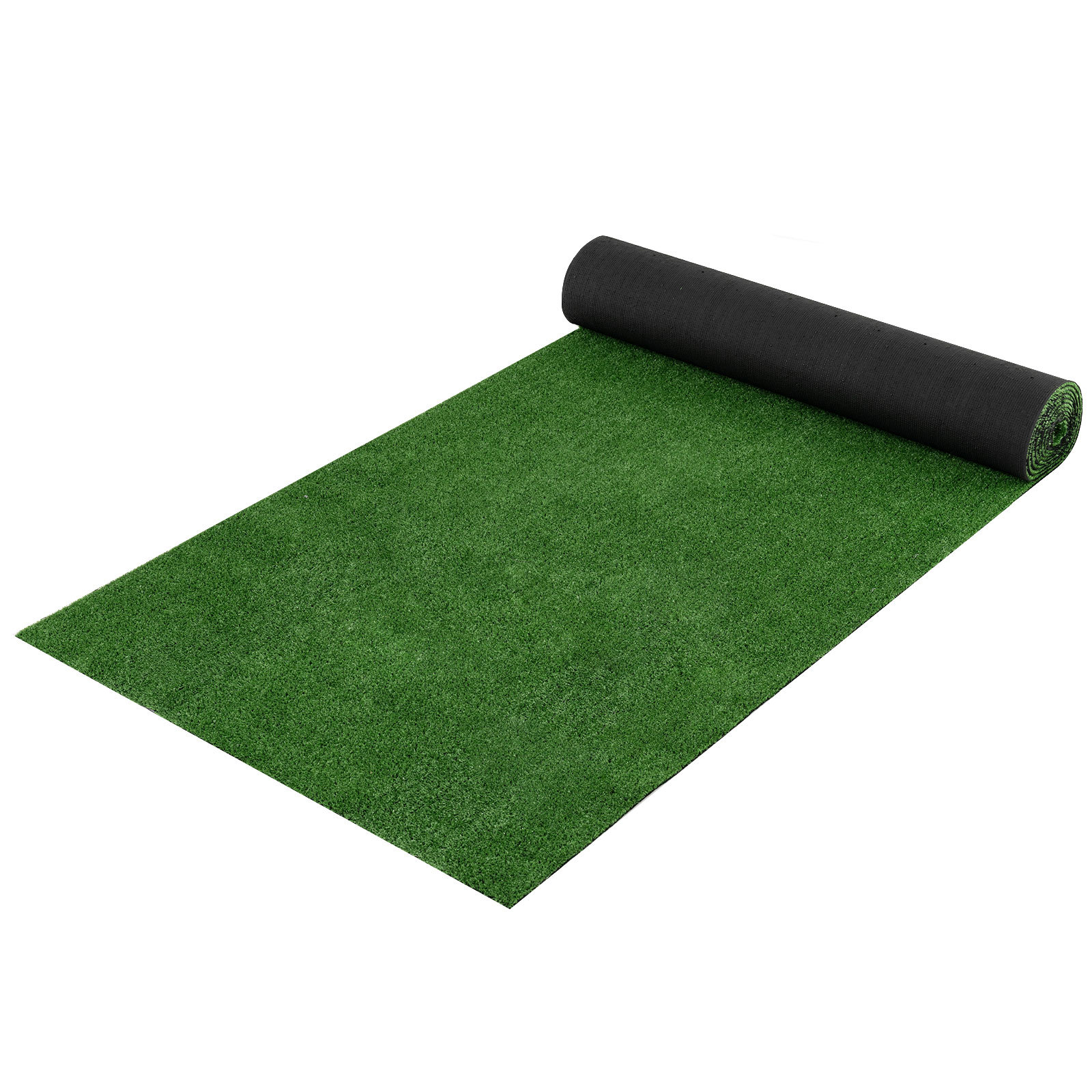 Costway Césped Artificial de 20mm con Orificios de Drenaje y Aspecto Realista Rollo de Hierba Sintética para Interior y Exterior 5x1m