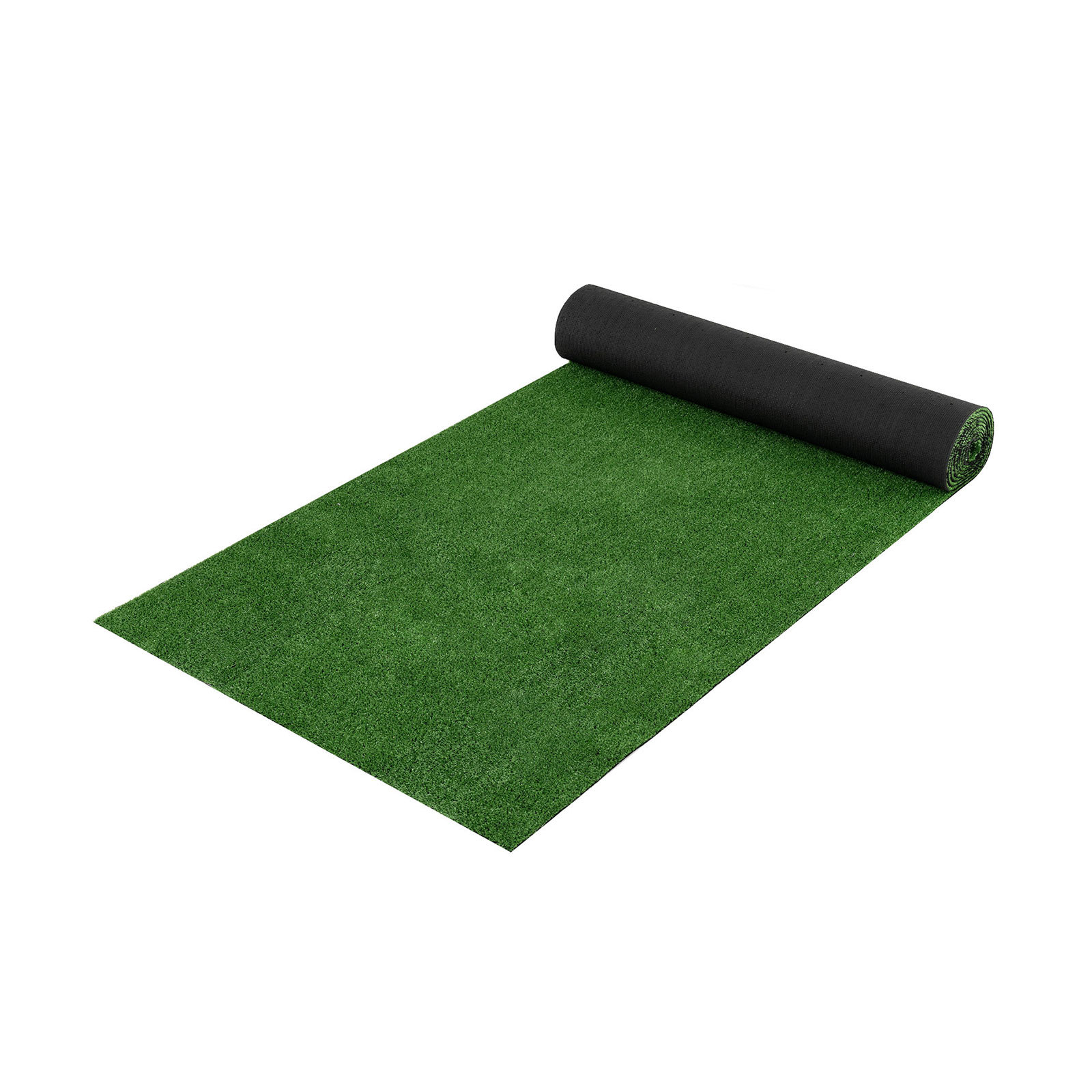 Costway Césped Artificial Realista 7 mm Resistente al Desgaste Impermeable para Terraza Jardín e Interior Fácil Instalación 5 x 1 m Verde
