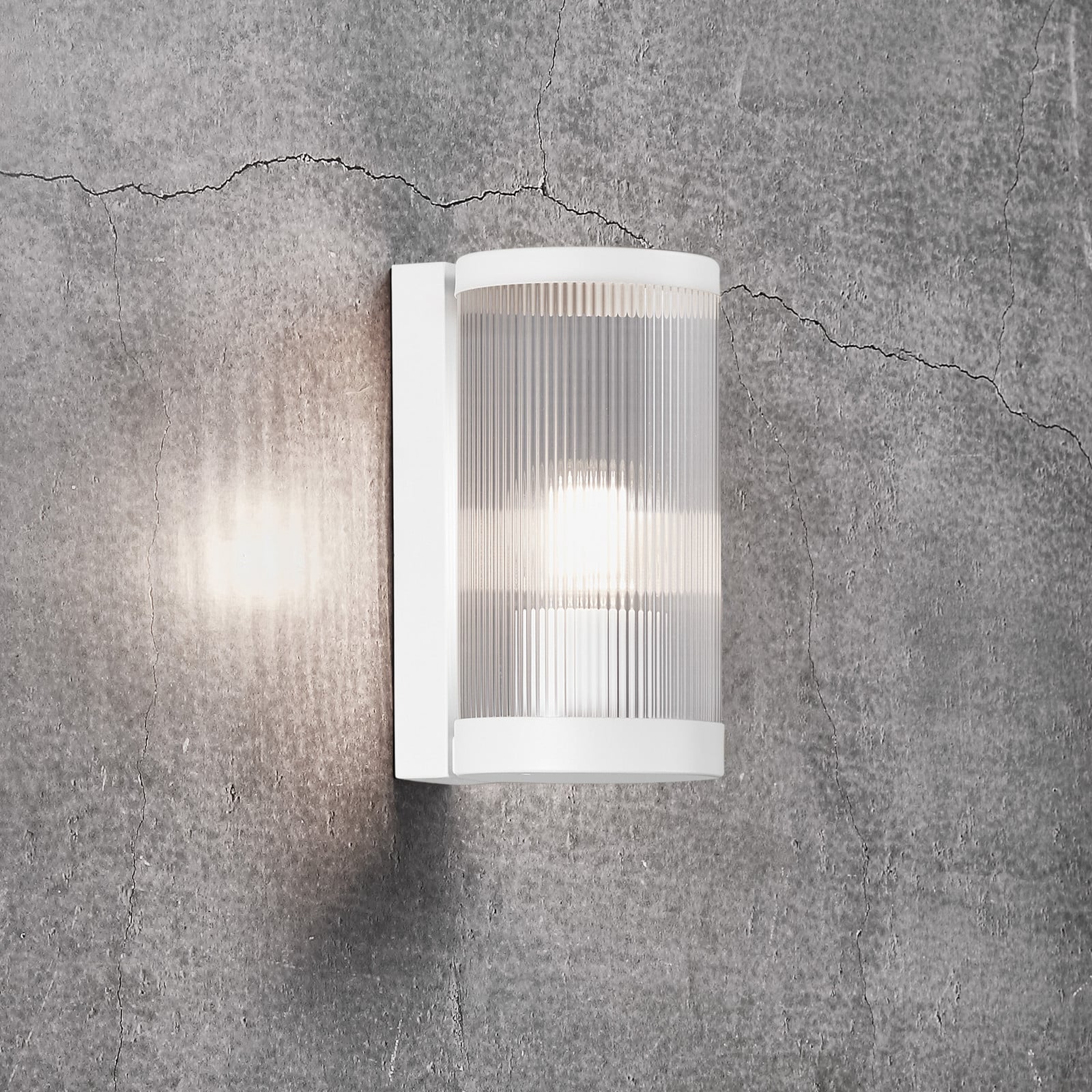 Coupar Aplique Exterior White - Nordlux - Metal - Redonda