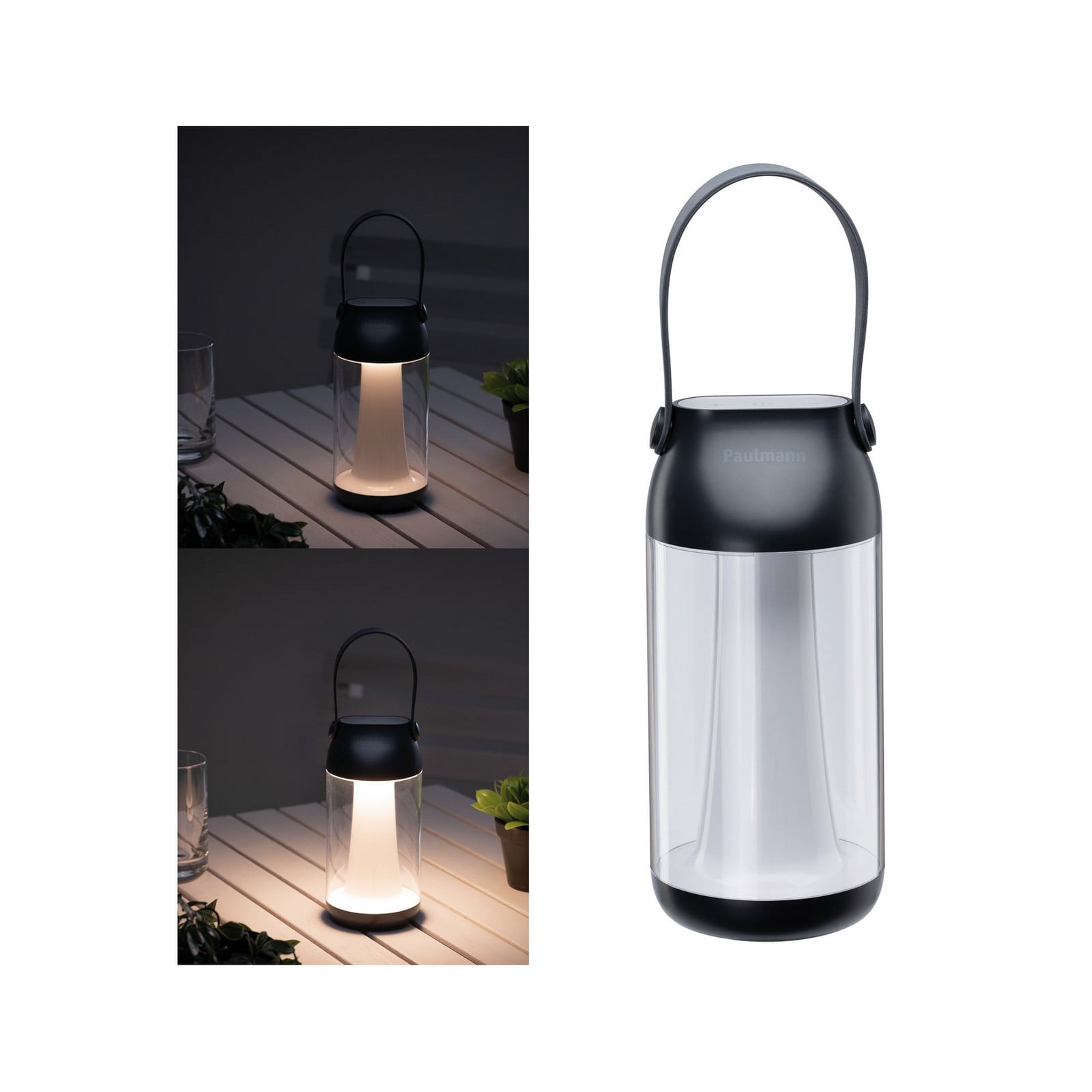 Cupulino Portable Lámpara de Sobremesa IP44 Antracita - Paulmann Capulino - Moderno - Plástico