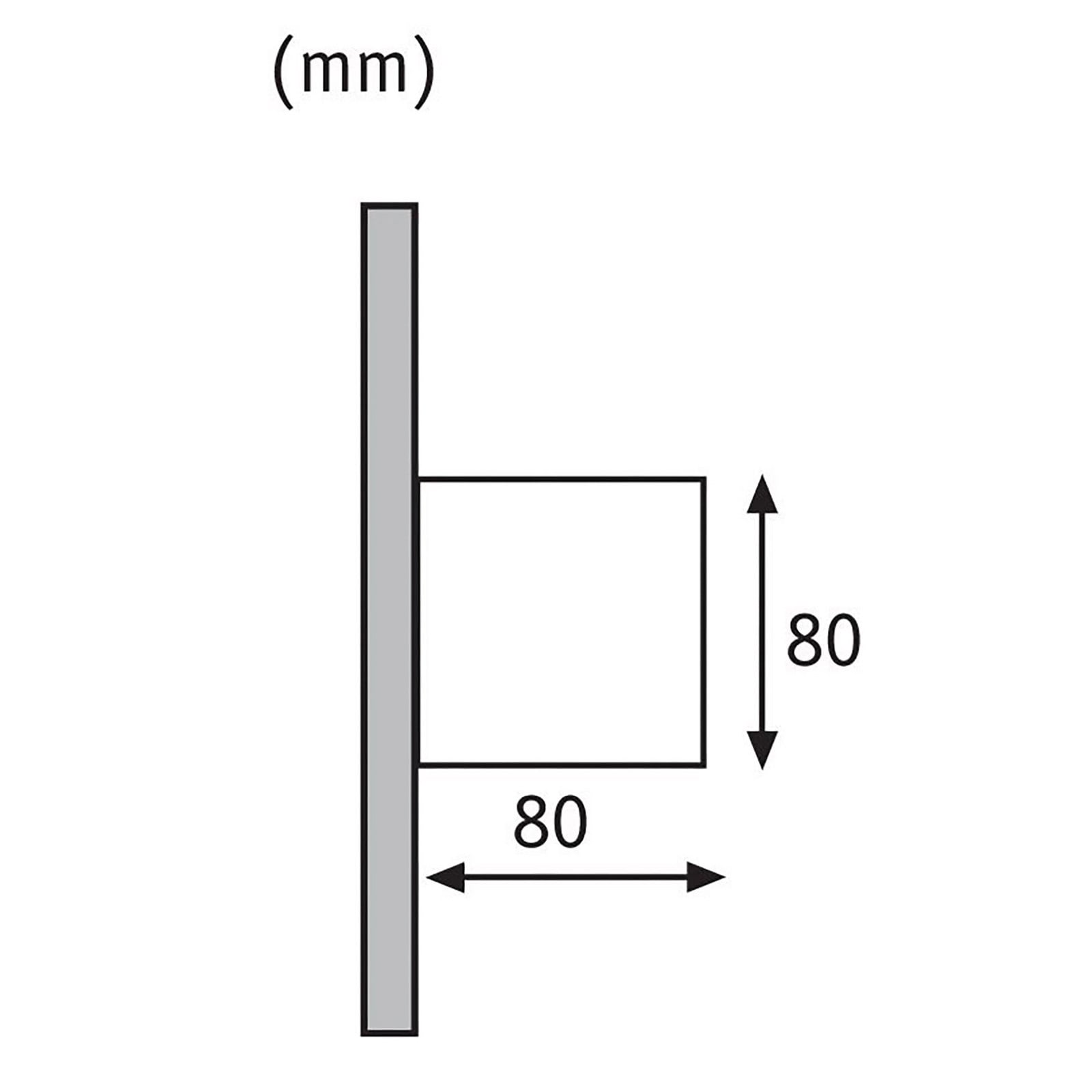Cybo Aplique Exterior 8x8 Blanco - Paulmann - Moderno - Metal - Angular