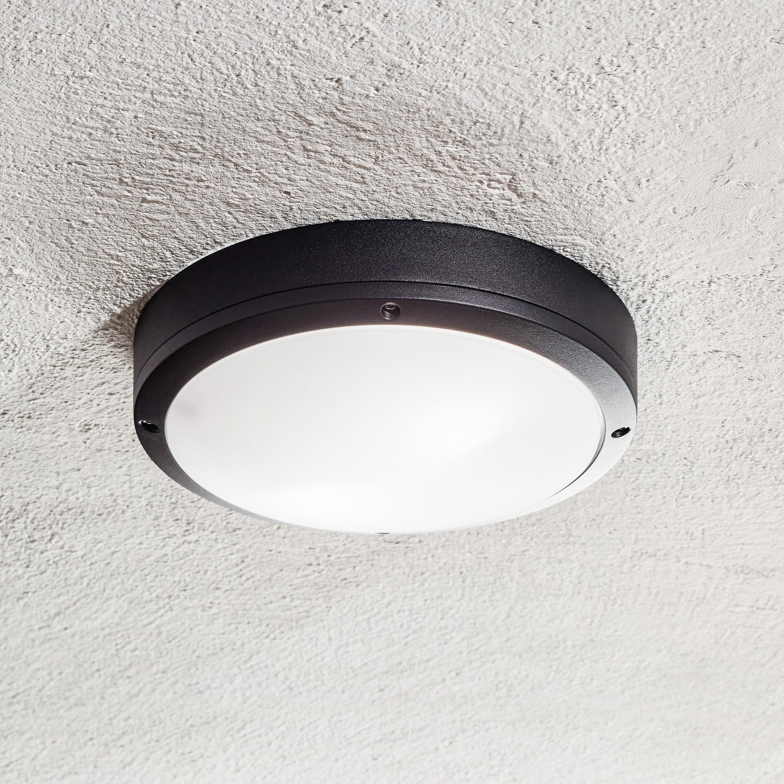 Desi 28 Lámpara de Techo Black - Nordlux - Pasillo - Moderno - Metal - Redonda
